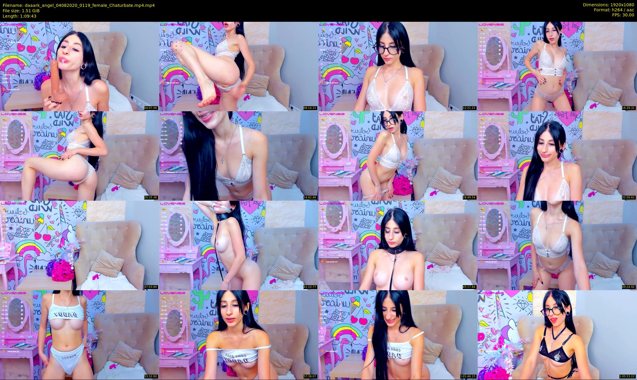 daaark_angel — 70 minute Chaturbate female cam show recording, 1080p, Aug 4, 2020
