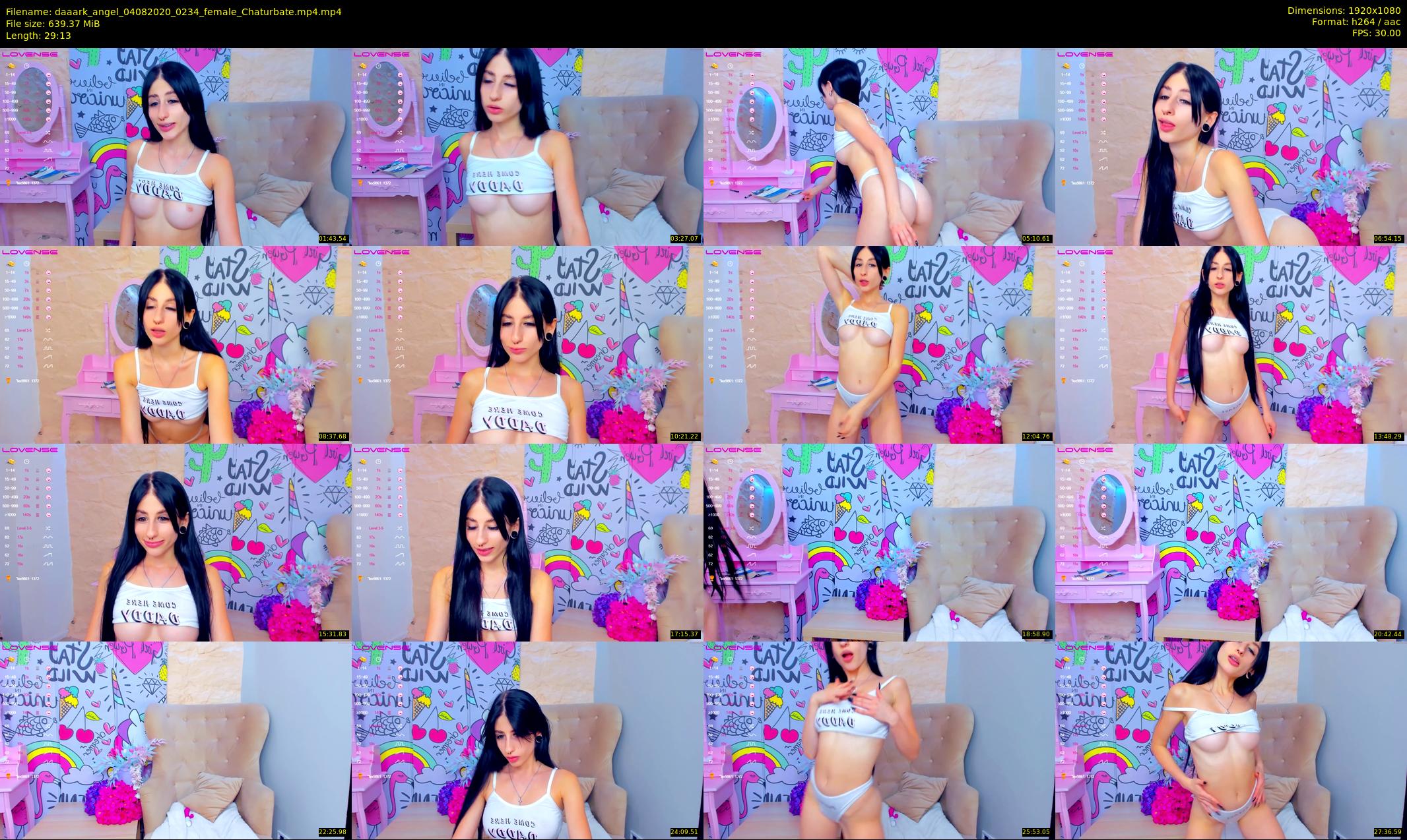 daaark_angel — 30 minute Chaturbate female cam show recording, 1080p, Aug 4, 2020
