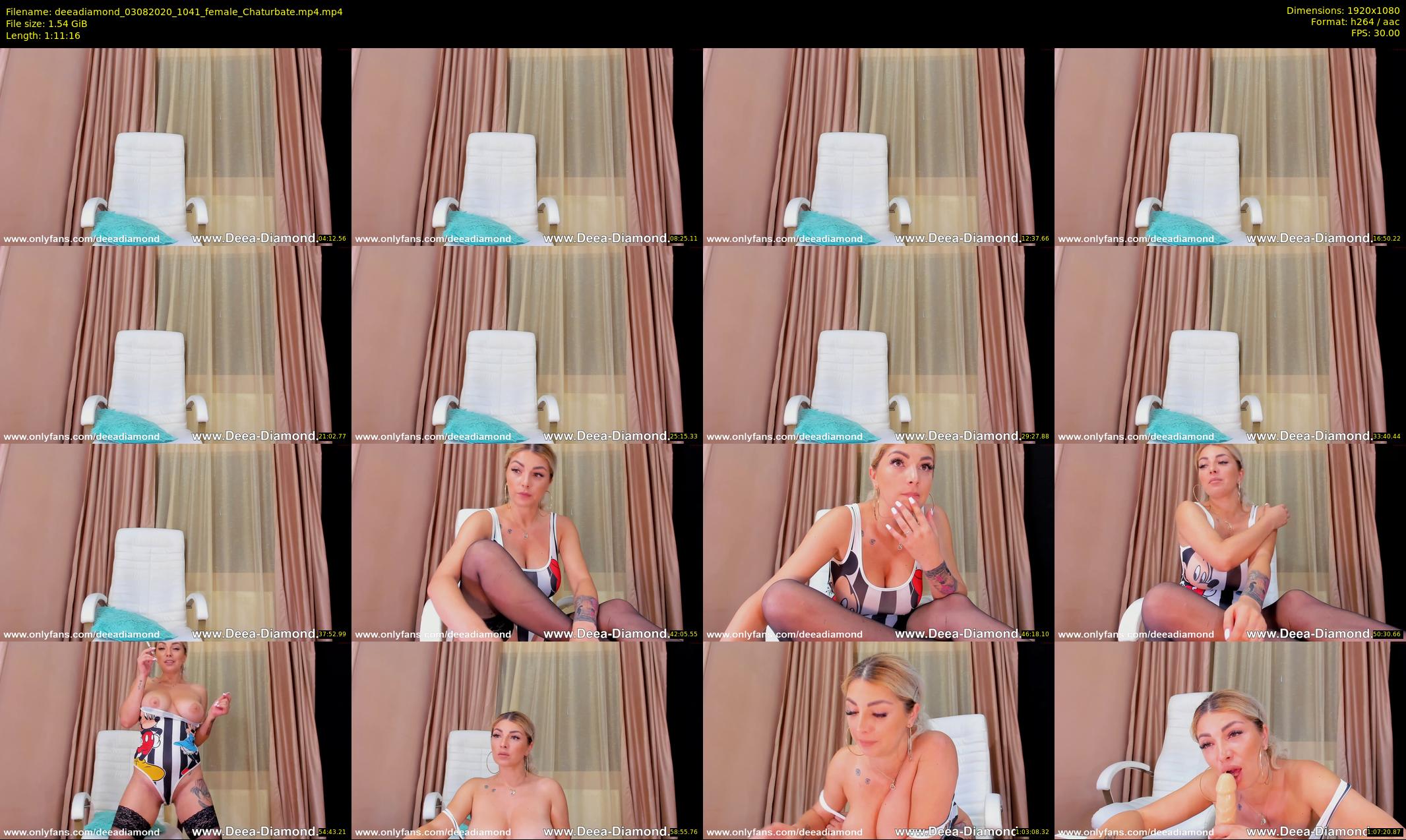 deeadiamond — 72 minute Chaturbate female cam show recording, 1080p, Aug 3, 2020