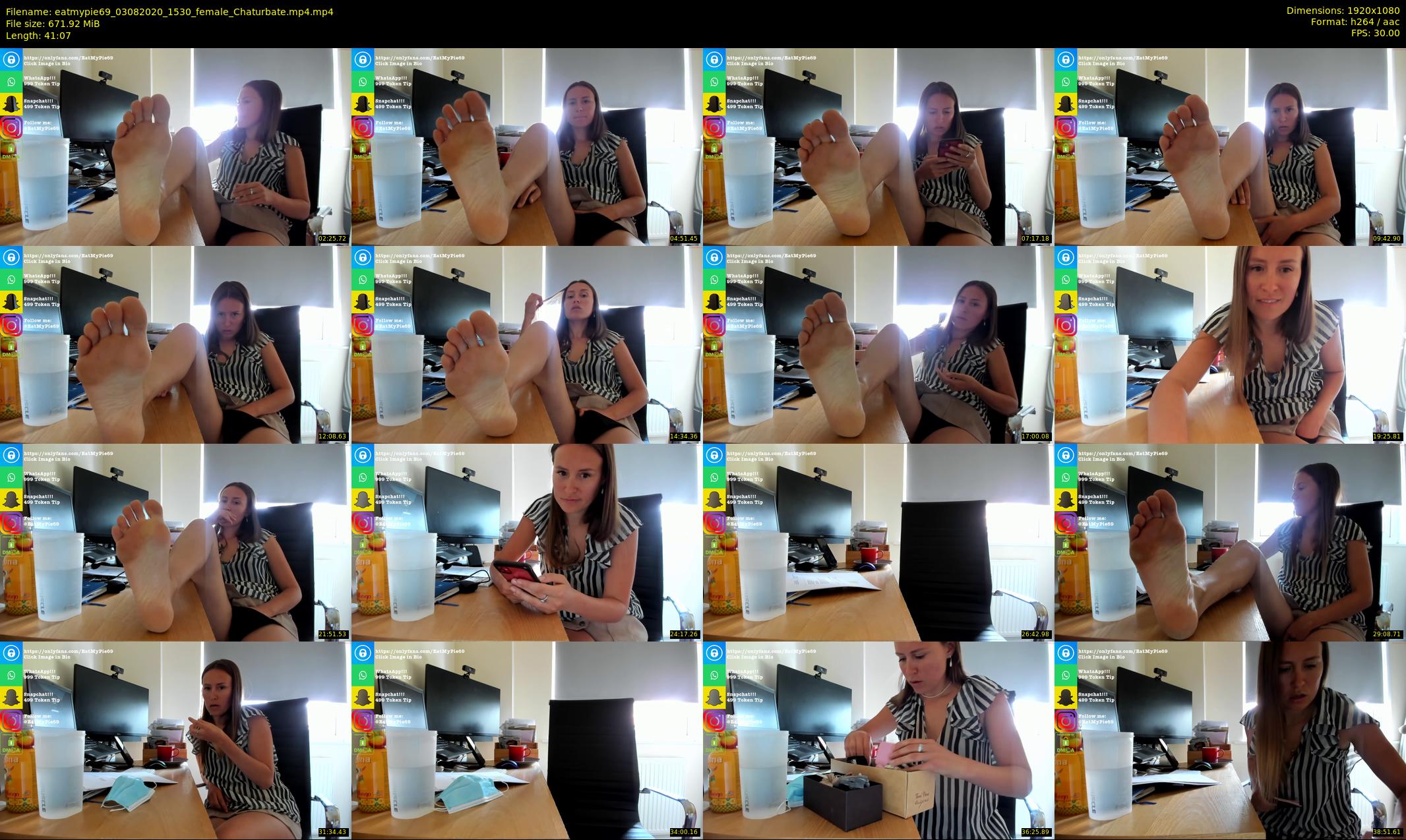 eatmypie69 — 42 minute Chaturbate female cam show recording, 1080p, Aug 3, 2020