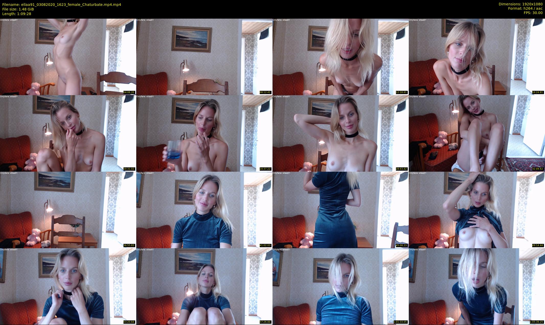 ellaa91 — 70 minute Chaturbate female cam show recording, 1080p, Aug 3, 2020