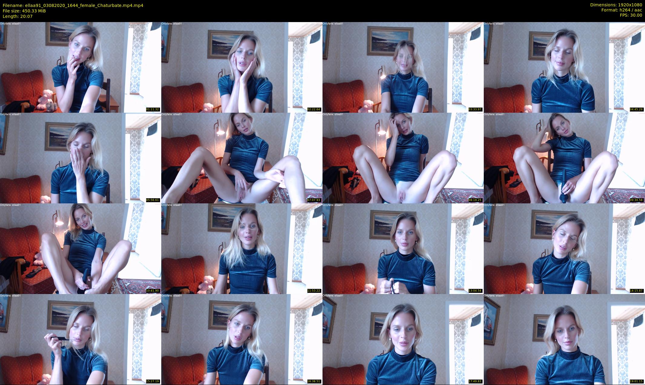 ellaa91 — 21 minute Chaturbate female cam show recording, 1080p, Aug 3, 2020