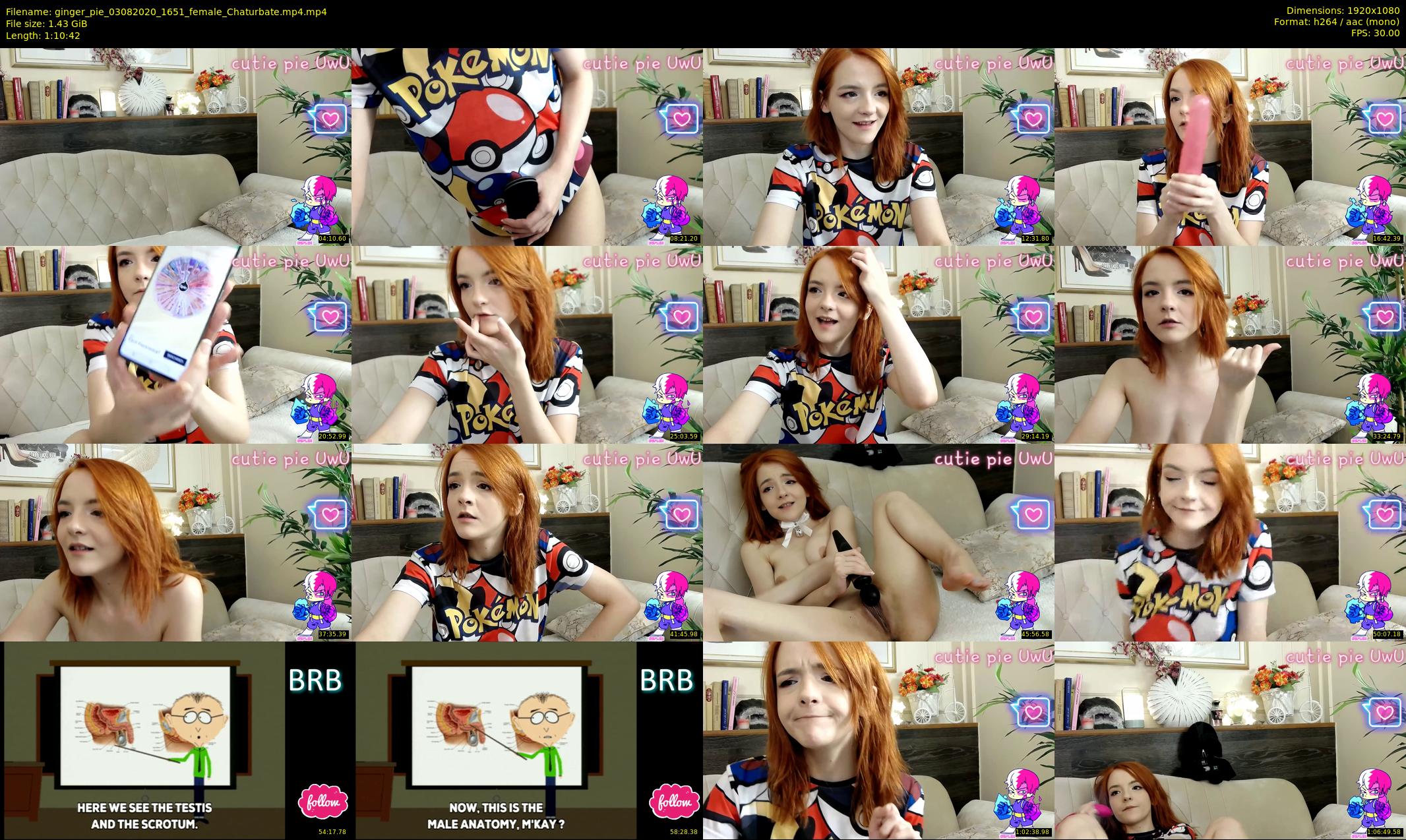ginger_pie — 71 minute Chaturbate female cam show recording, 1080p, Aug 3, 2020