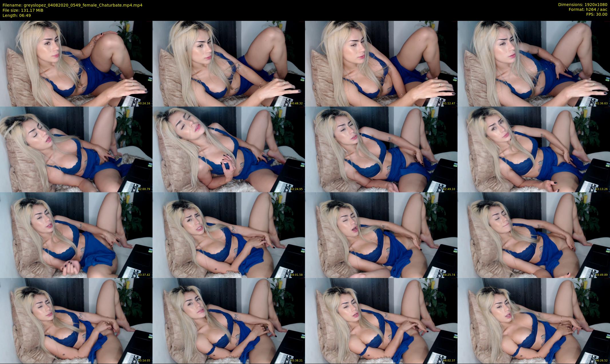 greyslopez — 7 minute Chaturbate female cam show recording, 1080p, Aug 4, 2020