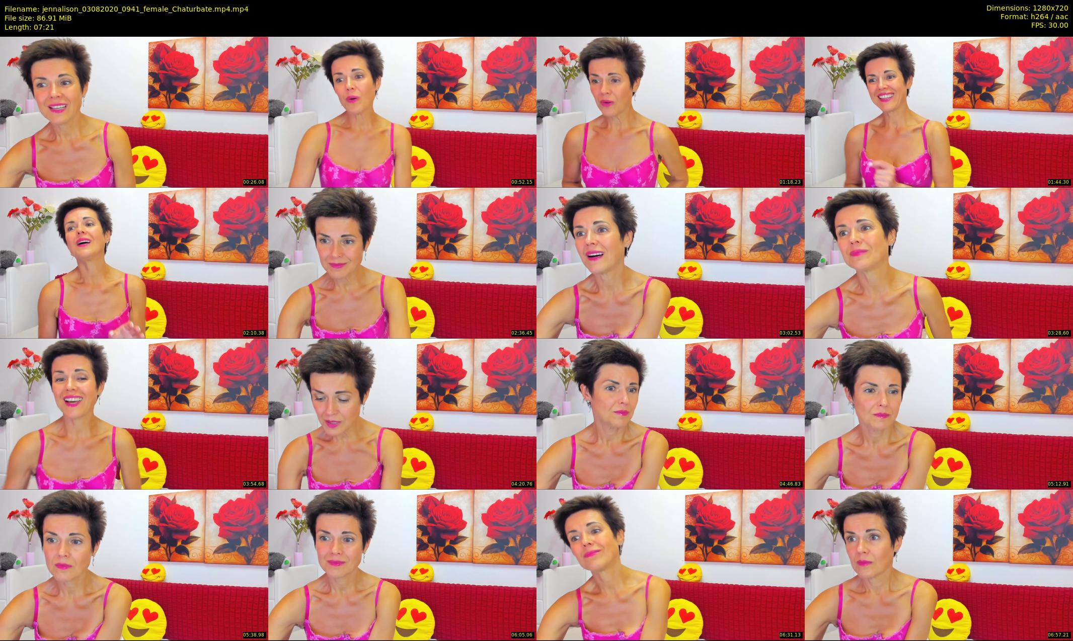 jennalison — 8 minute Chaturbate female cam show recording, 720p, Aug 3, 2020