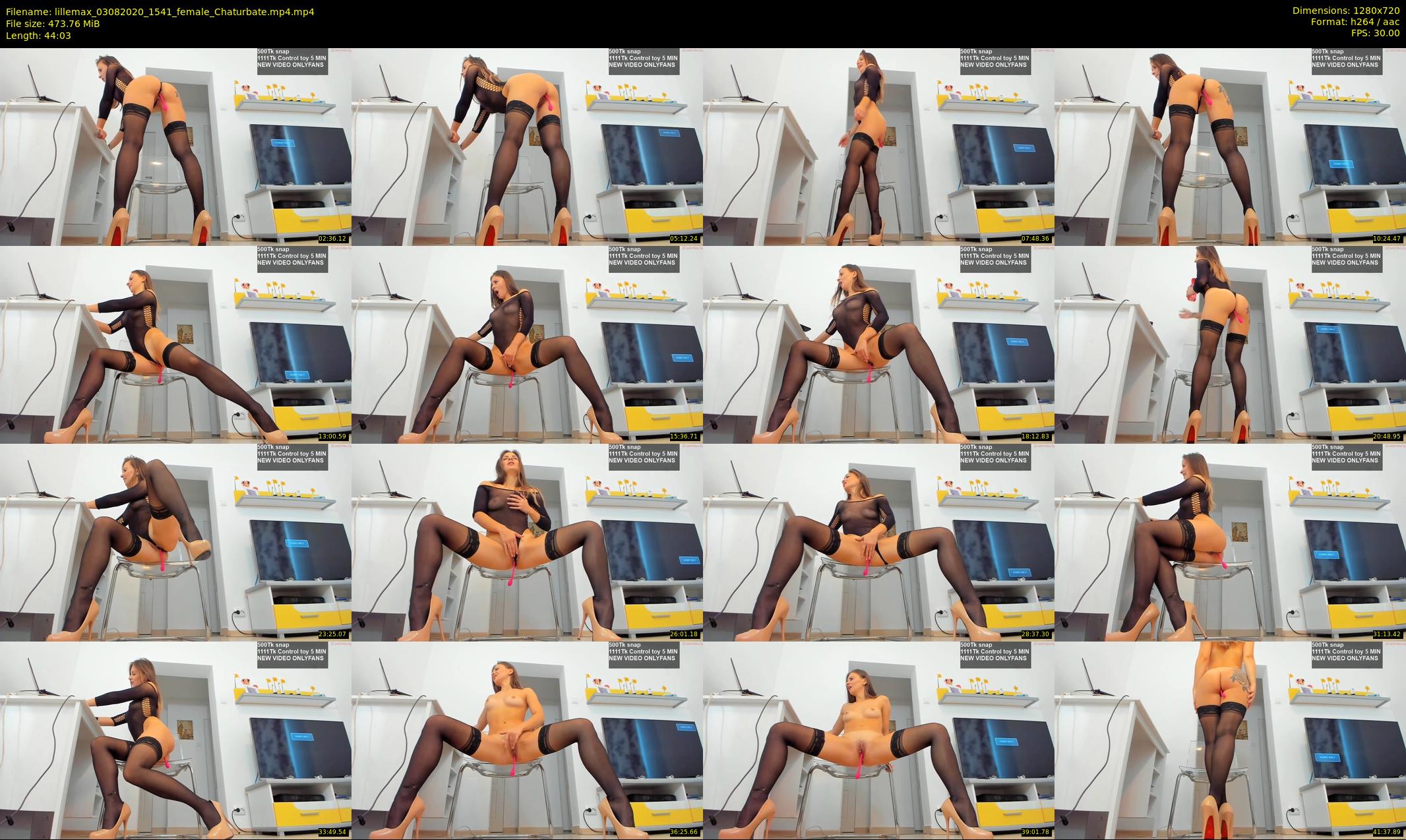 lillemax — 45 minute Chaturbate female cam show recording, 720p, Aug 3, 2020