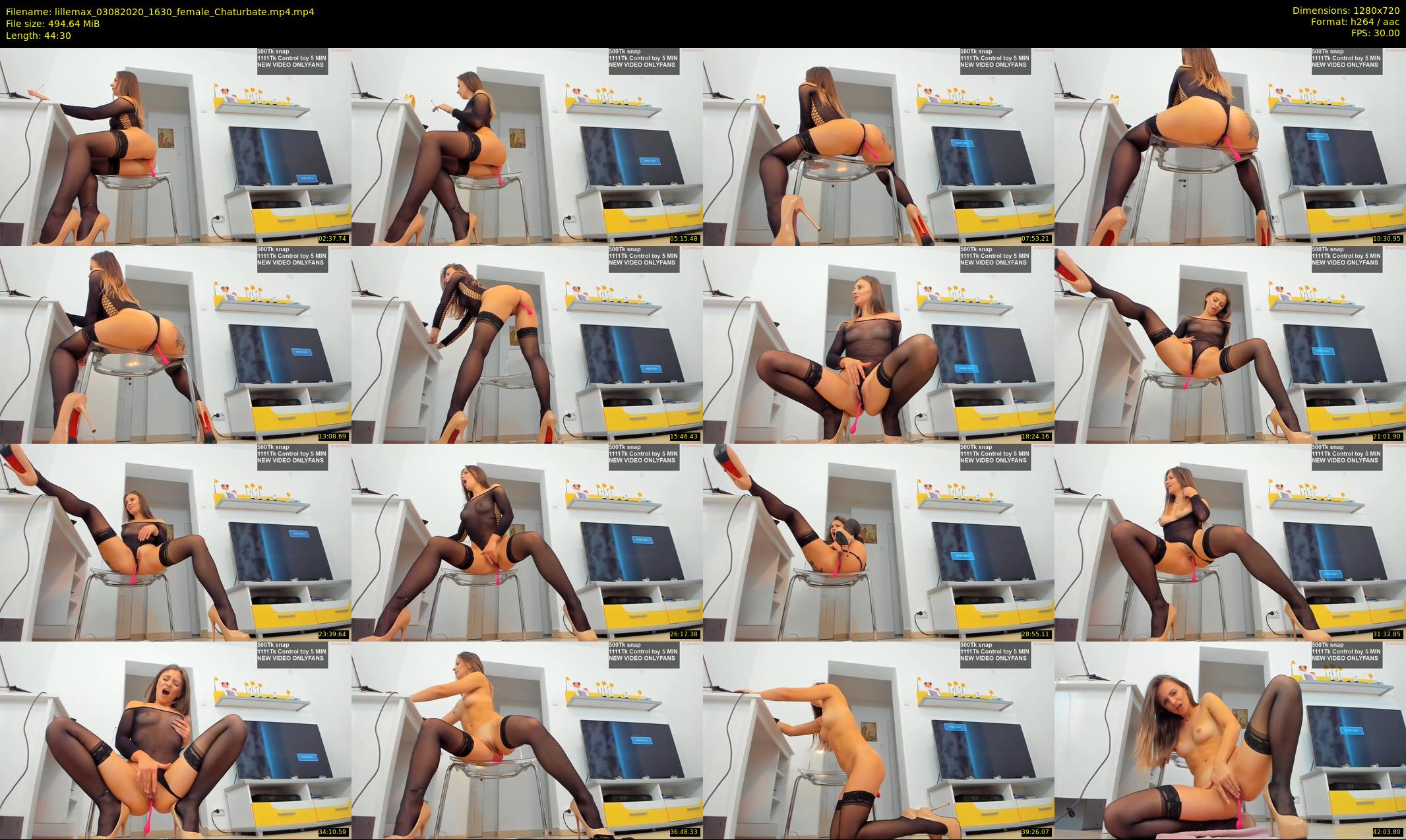 lillemax — 45 minute Chaturbate female cam show recording, 720p, Aug 3, 2020