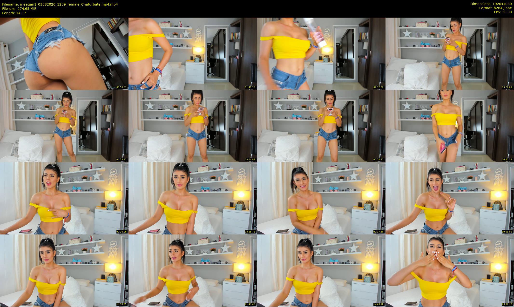 meegan1 — 15 minute Chaturbate female cam show recording, 1080p, Aug 3, 2020