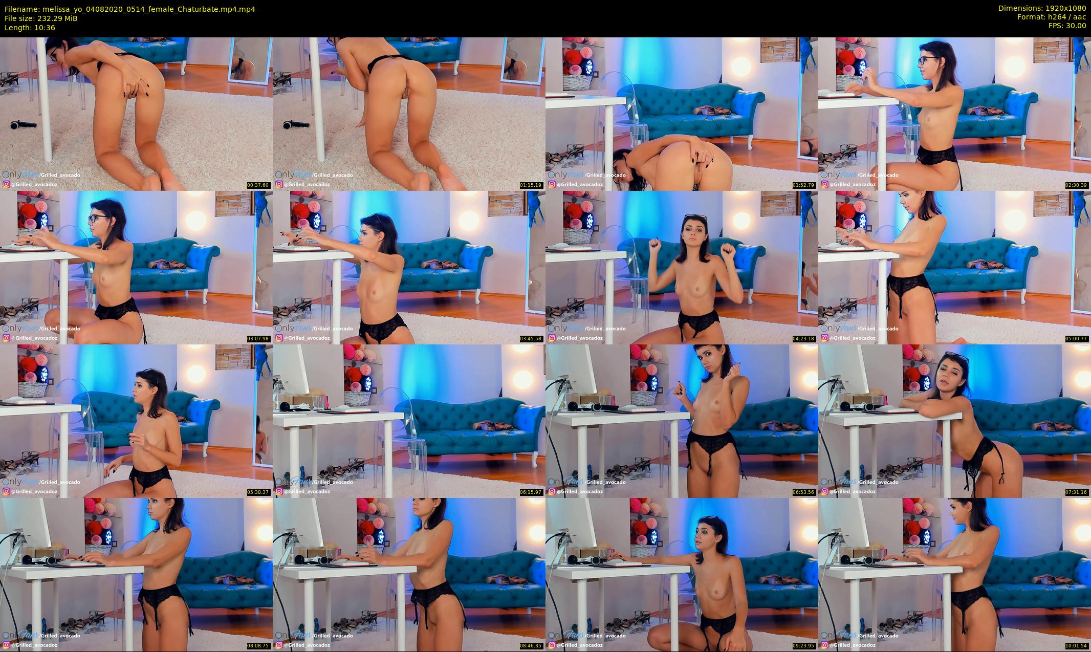 melissa_yo — 11 minute Chaturbate female cam show recording, 1080p, Aug 4, 2020