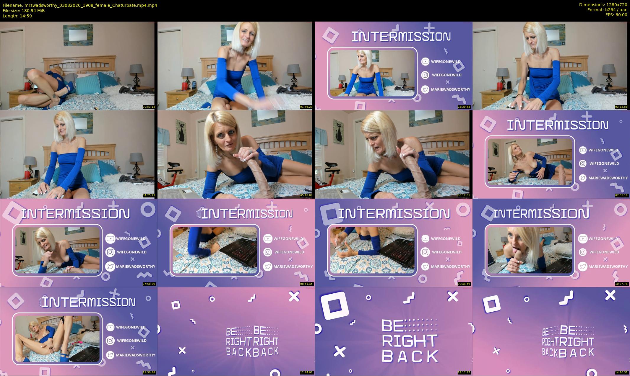 mrswadsworthy — 15 minute Chaturbate female cam show recording, 720p, Aug 3, 2020