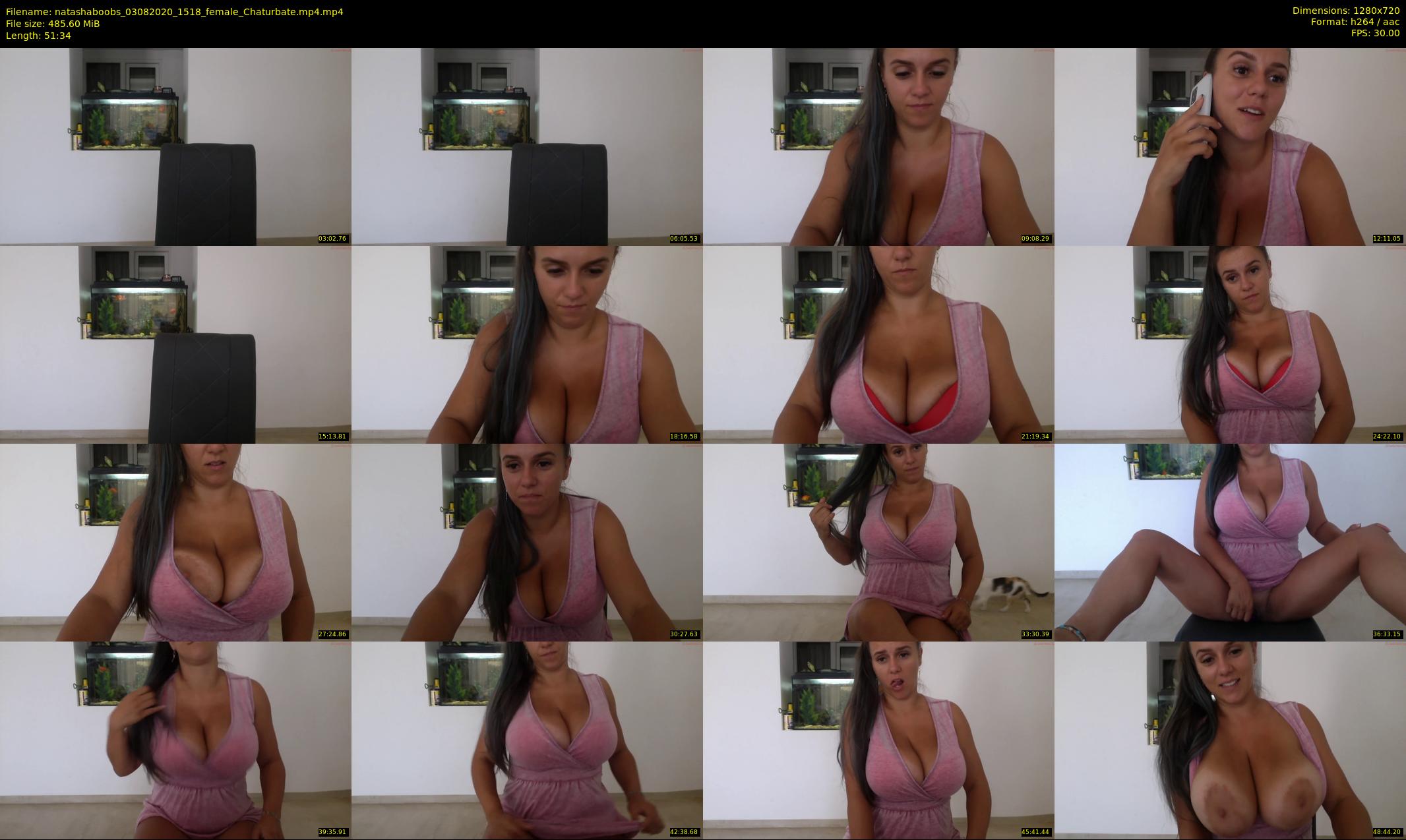natashaboobs — 52 minute Chaturbate female cam show recording, 720p, Aug 3, 2020