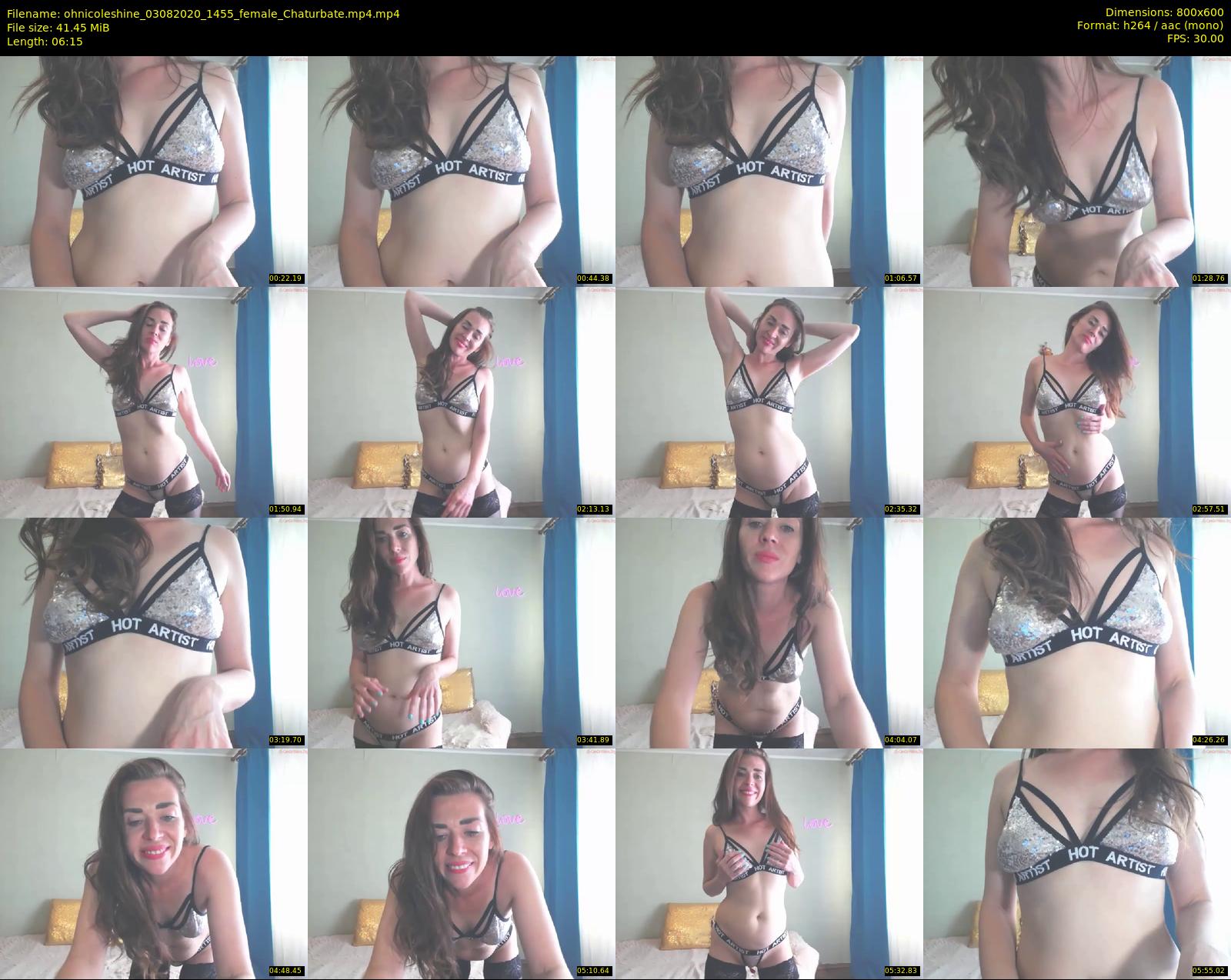 ohnicoleshine — 7 minute Chaturbate female cam show recording, 480p, Aug 3, 2020
