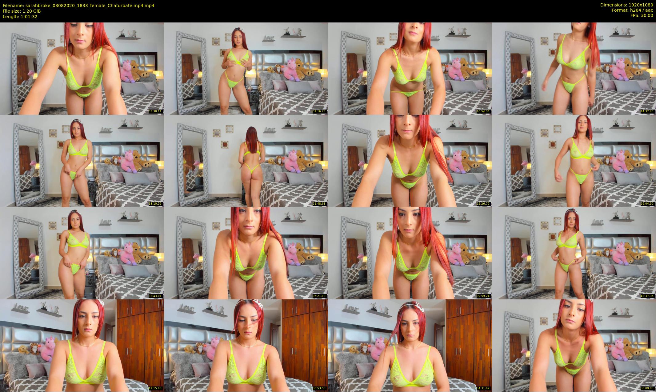 sarahbroke — 62 minute Chaturbate female cam show recording, 1080p, Aug 3, 2020