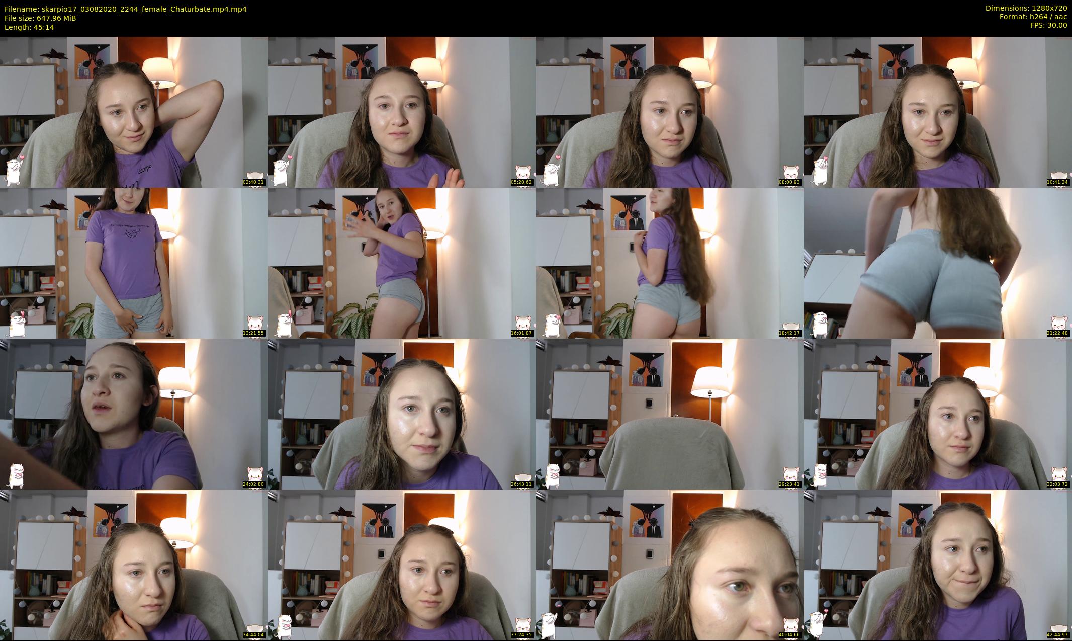 skarpio17 — 46 minute Chaturbate female cam show recording, 720p, Aug 3, 2020