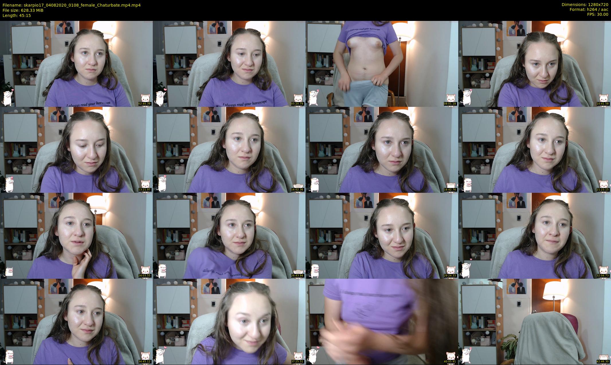 skarpio17 — 46 minute Chaturbate female cam show recording, 720p, Aug 4, 2020