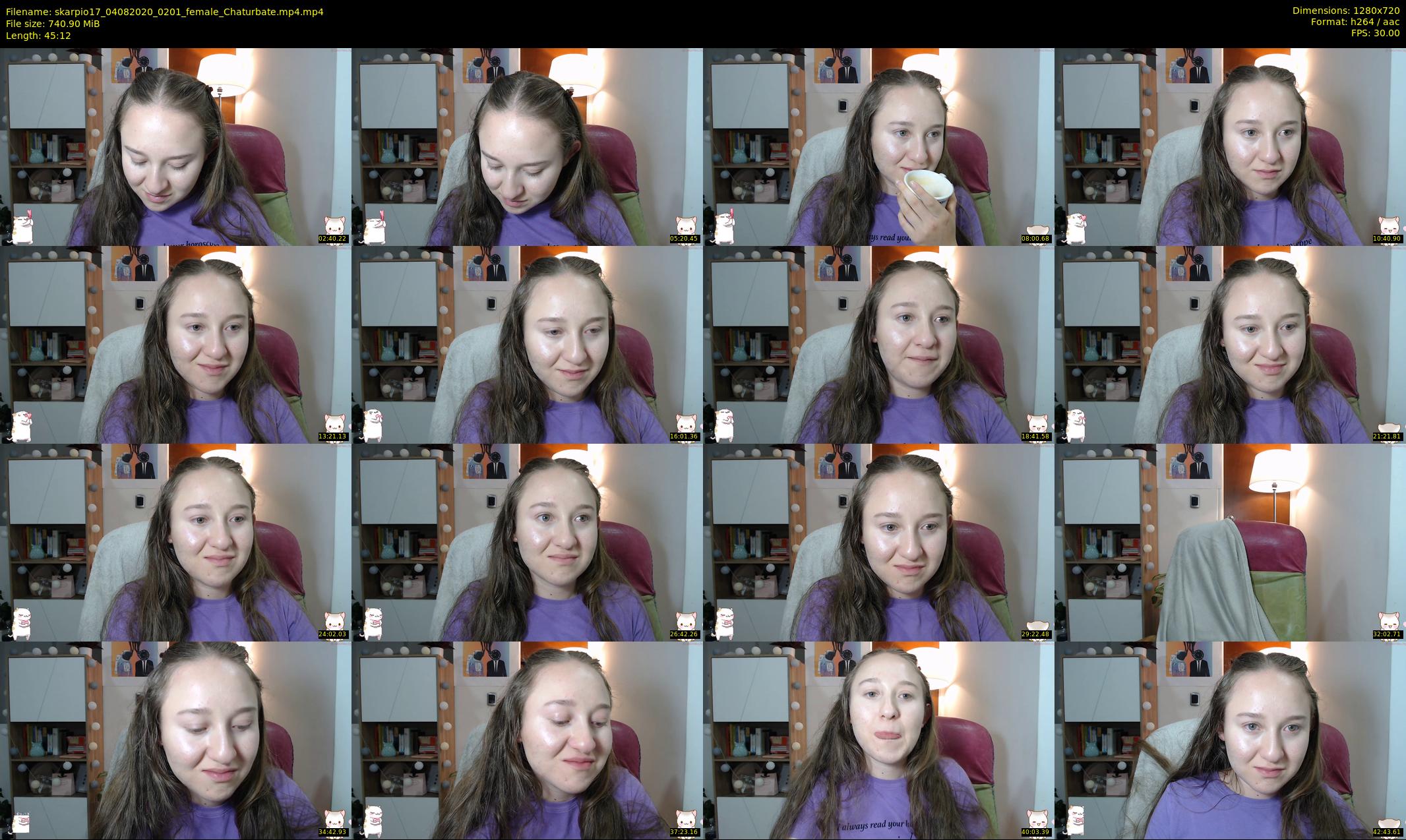 skarpio17 — 46 minute Chaturbate female cam show recording, 720p, Aug 4, 2020