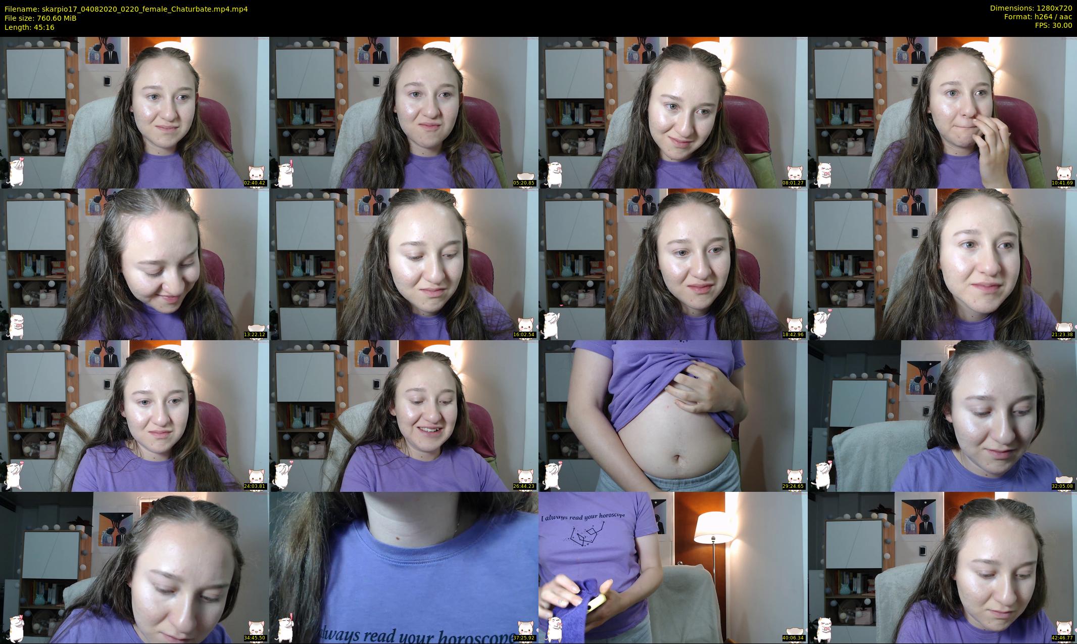 skarpio17 — 46 minute Chaturbate female cam show recording, 720p, Aug 4, 2020