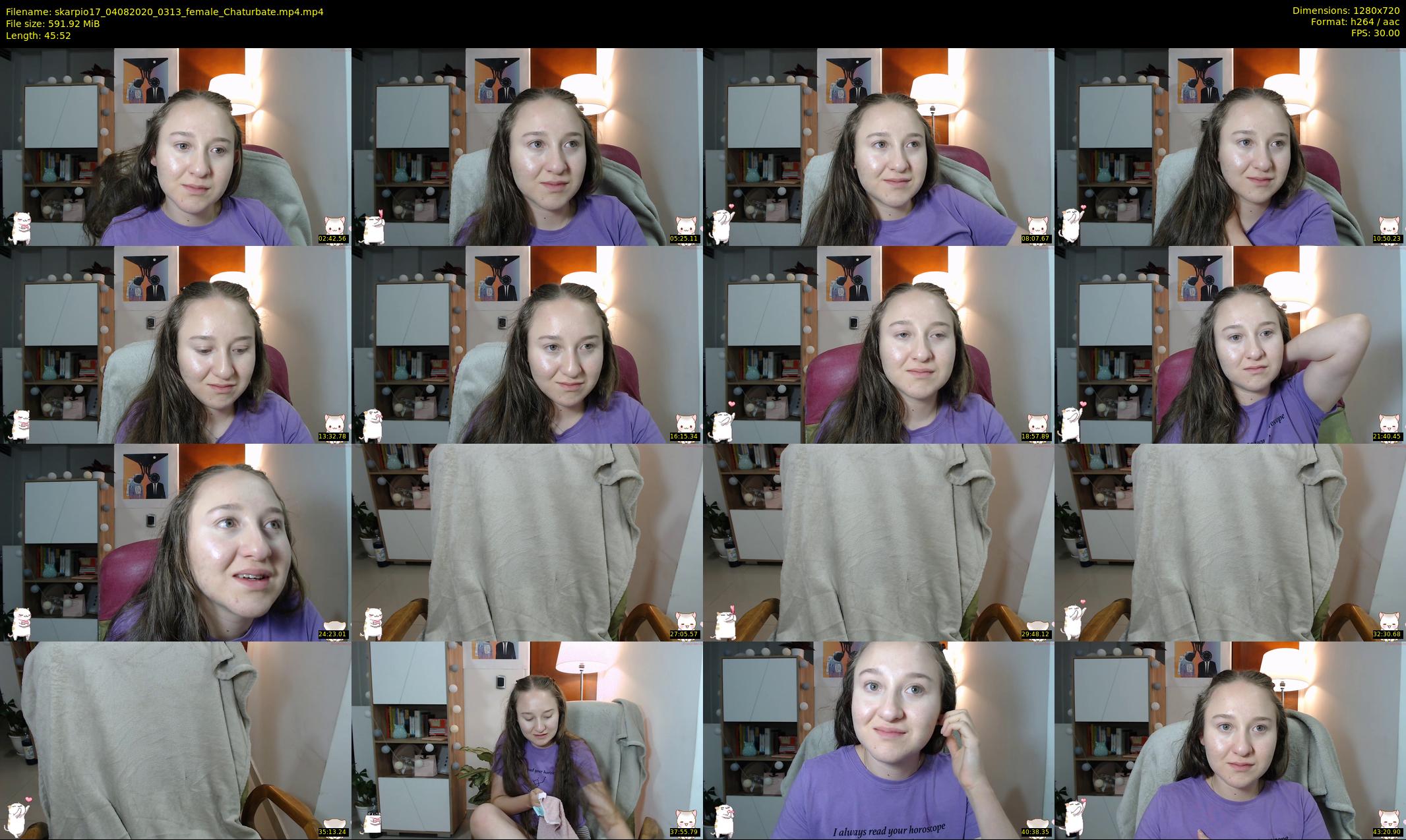skarpio17 — 46 minute Chaturbate female cam show recording, 720p, Aug 4, 2020