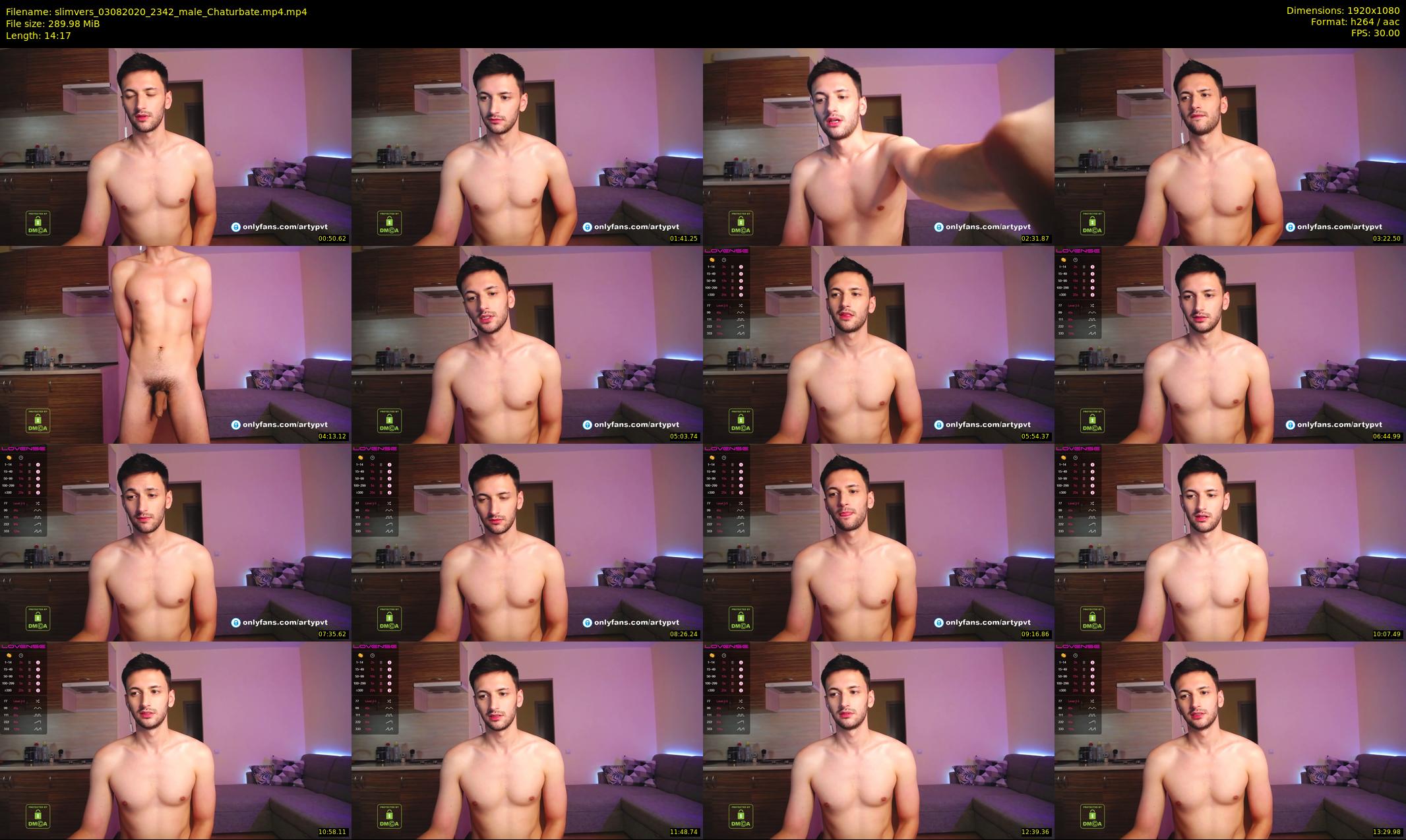 slimvers — 15 minute Chaturbate male cam show recording, 1080p, Aug 3, 2020