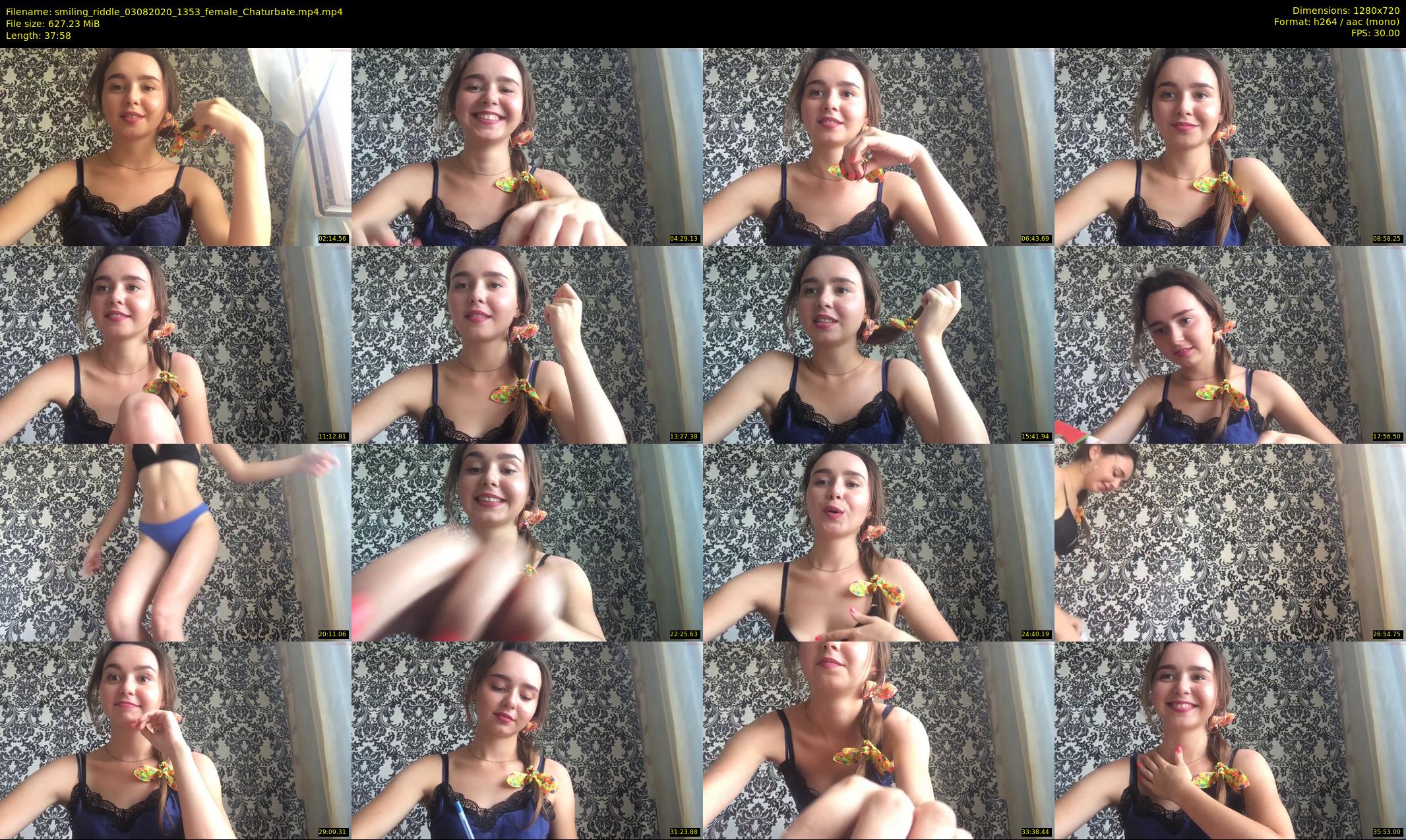 smiling_riddle — 38 minute Chaturbate female cam show recording, 720p, Aug 3, 2020