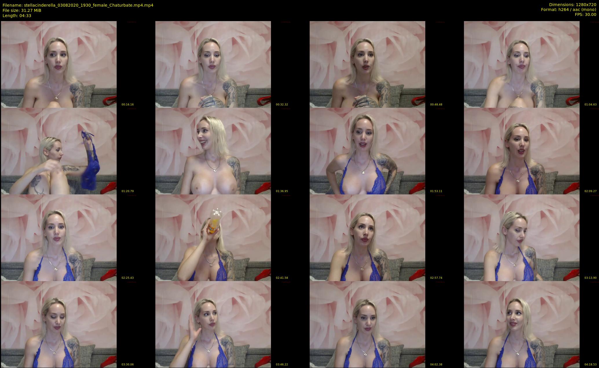 stellacinderella — 5 minute Chaturbate female cam show recording, 720p, Aug 3, 2020