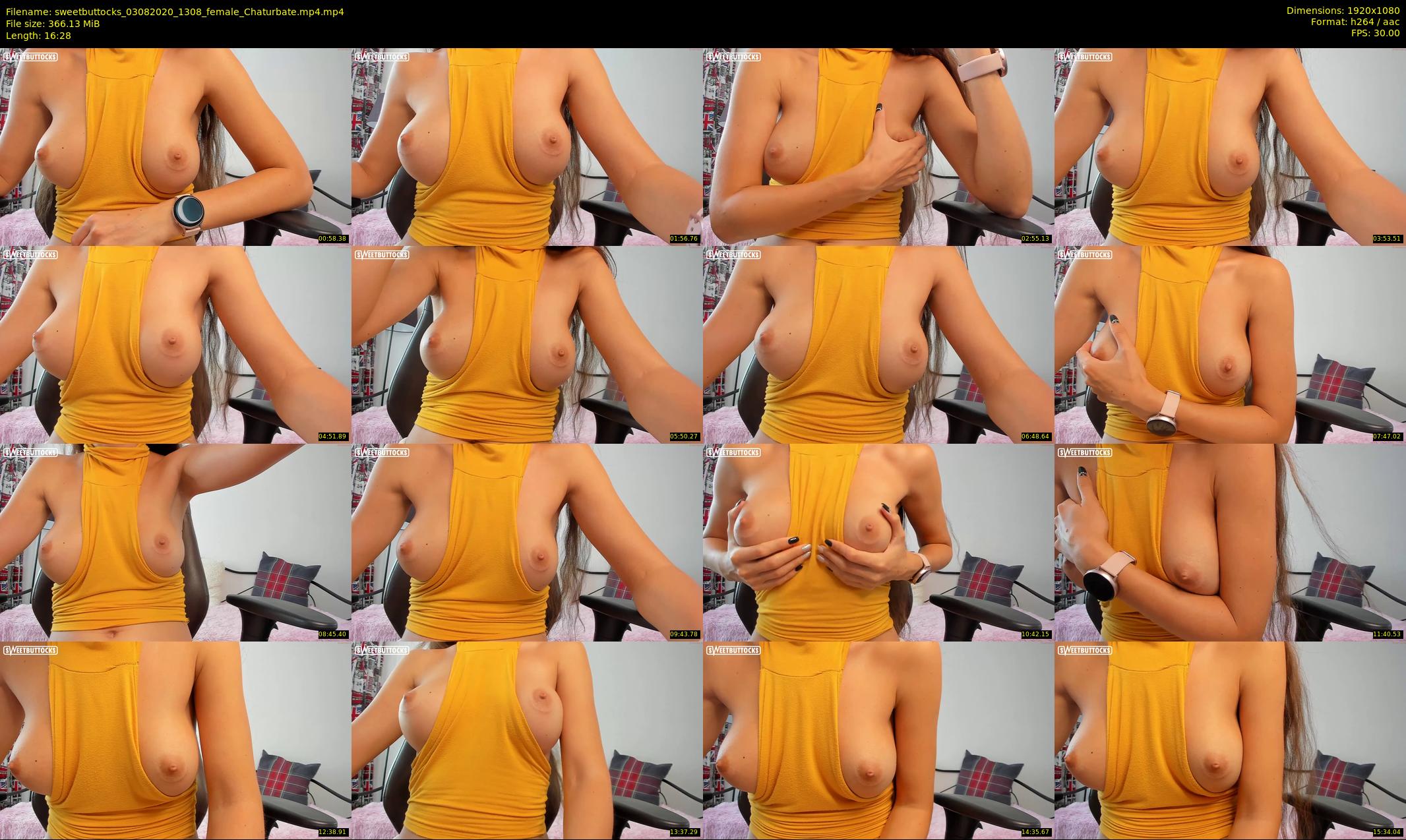 sweetbuttocks — 17 minute Chaturbate female cam show recording, 1080p, Aug 3, 2020
