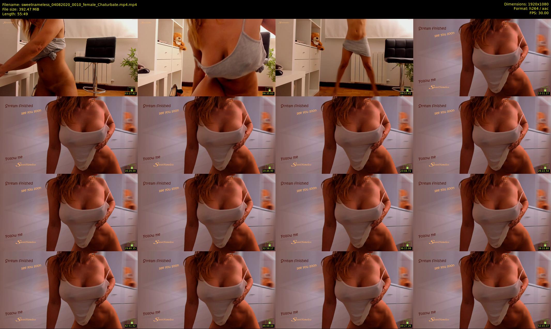 sweetnameless — 56 minute Chaturbate couple cam show recording, 1080p, Aug 4, 2020