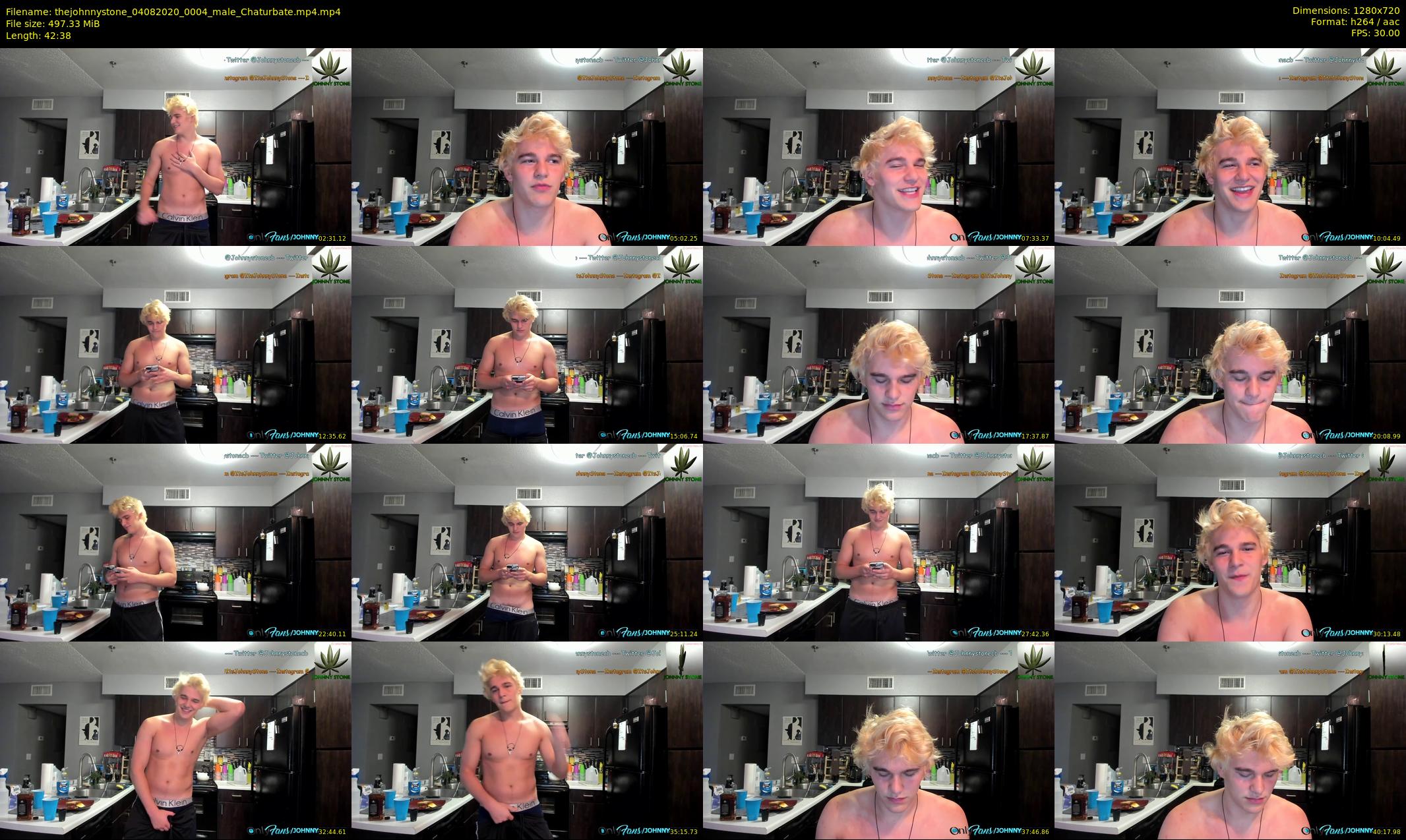thejohnnystone — 43 minute Chaturbate male cam show recording, 720p, Aug 4, 2020