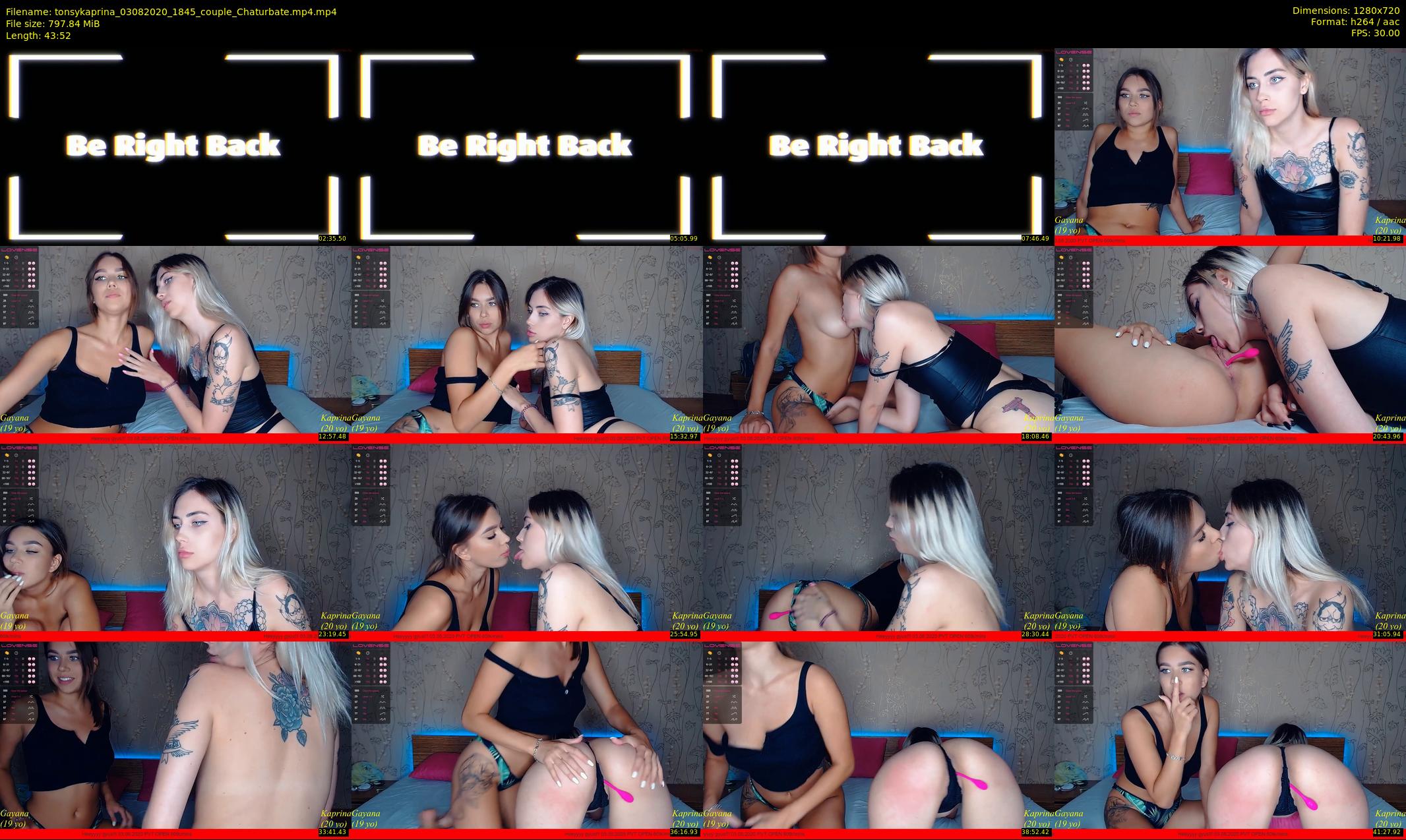 tonsykaprina — 44 minute Chaturbate couple cam show recording, 720p, Aug 3, 2020