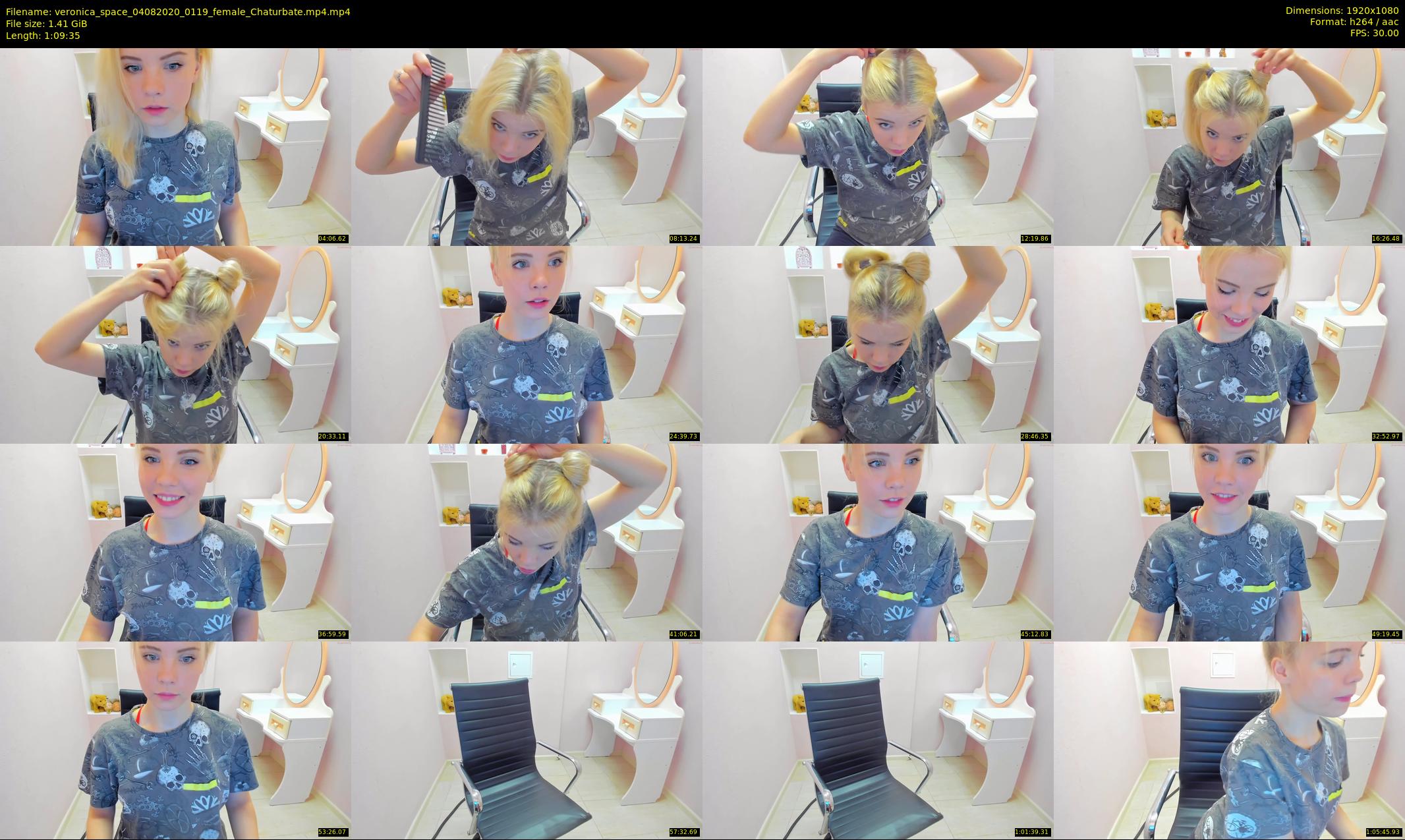 veronica_space — 70 minute Chaturbate female cam show recording, 1080p, Aug 4, 2020