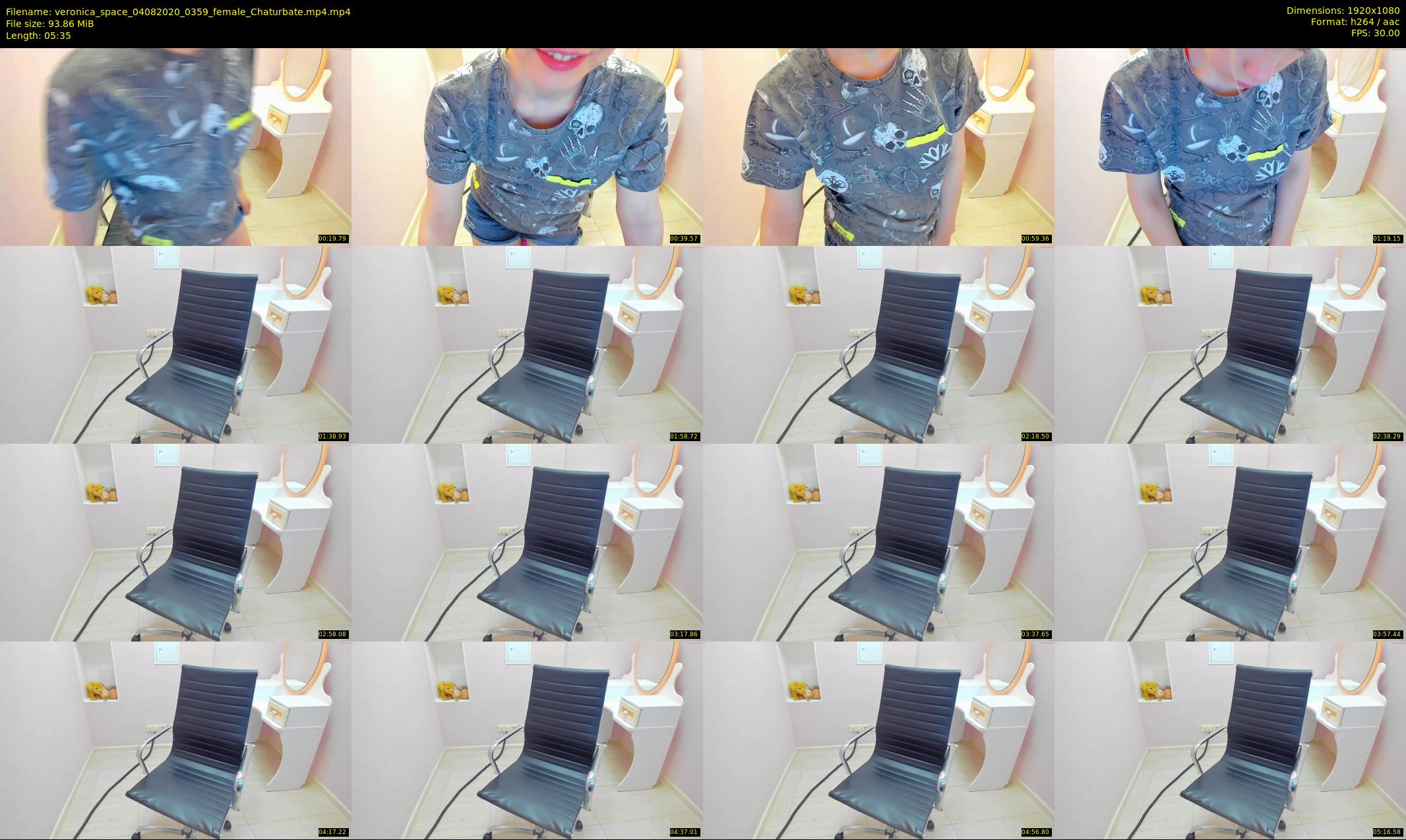 veronica_space — 6 minute Chaturbate female cam show recording, 1080p, Aug 4, 2020
