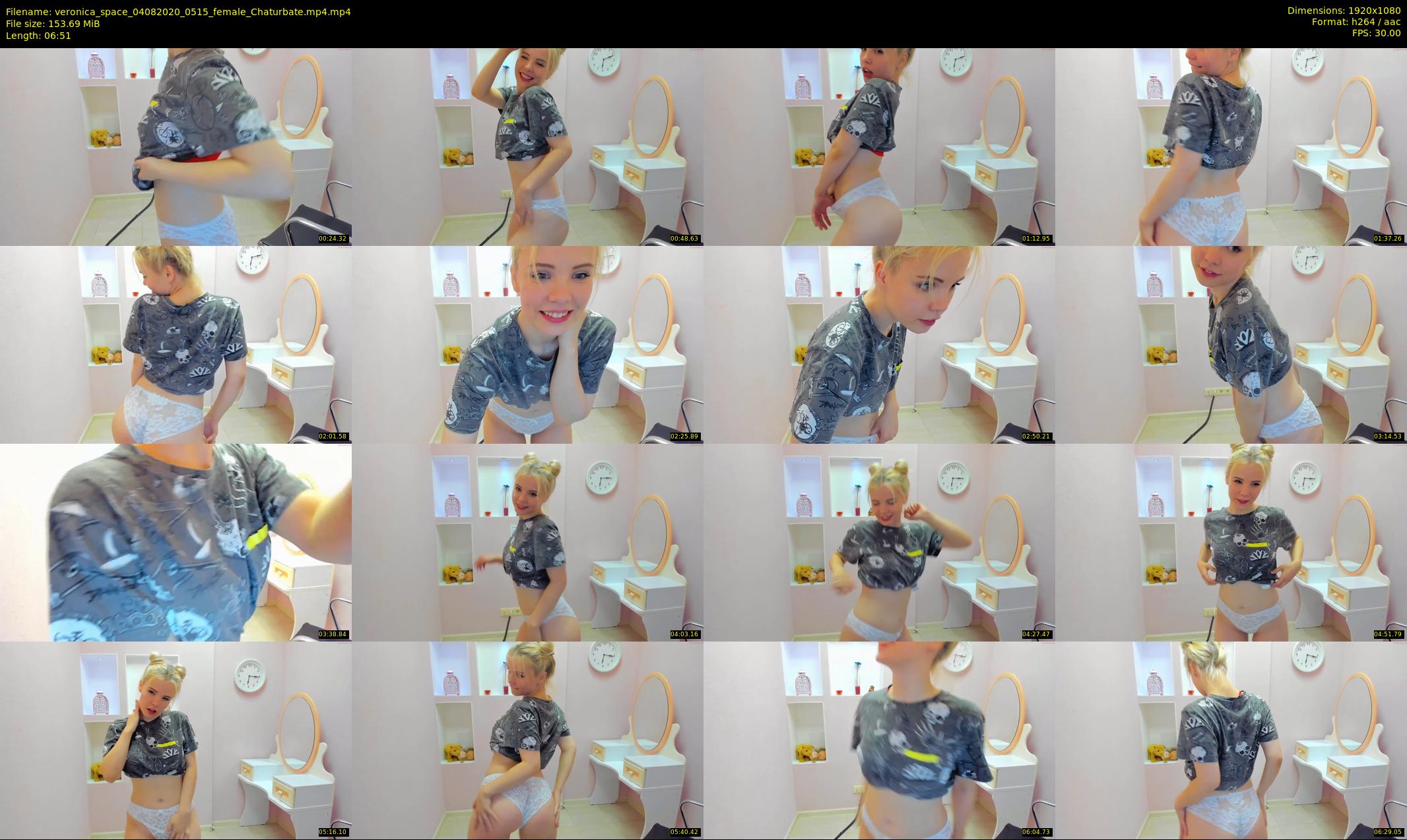 veronica_space — 7 minute Chaturbate female cam show recording, 1080p, Aug 4, 2020