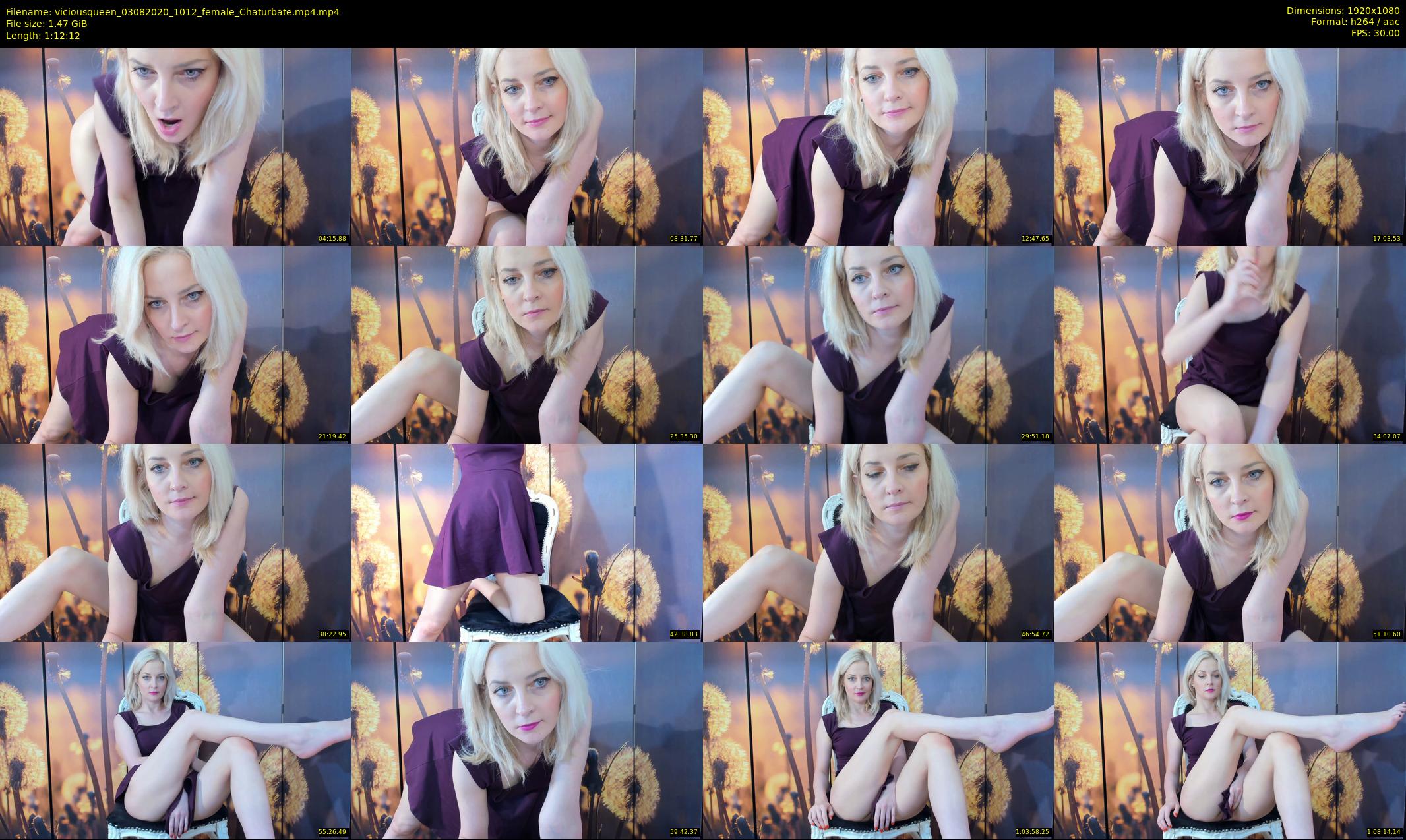 viciousqueen — 73 minute Chaturbate female cam show recording, 1080p, Aug 3, 2020