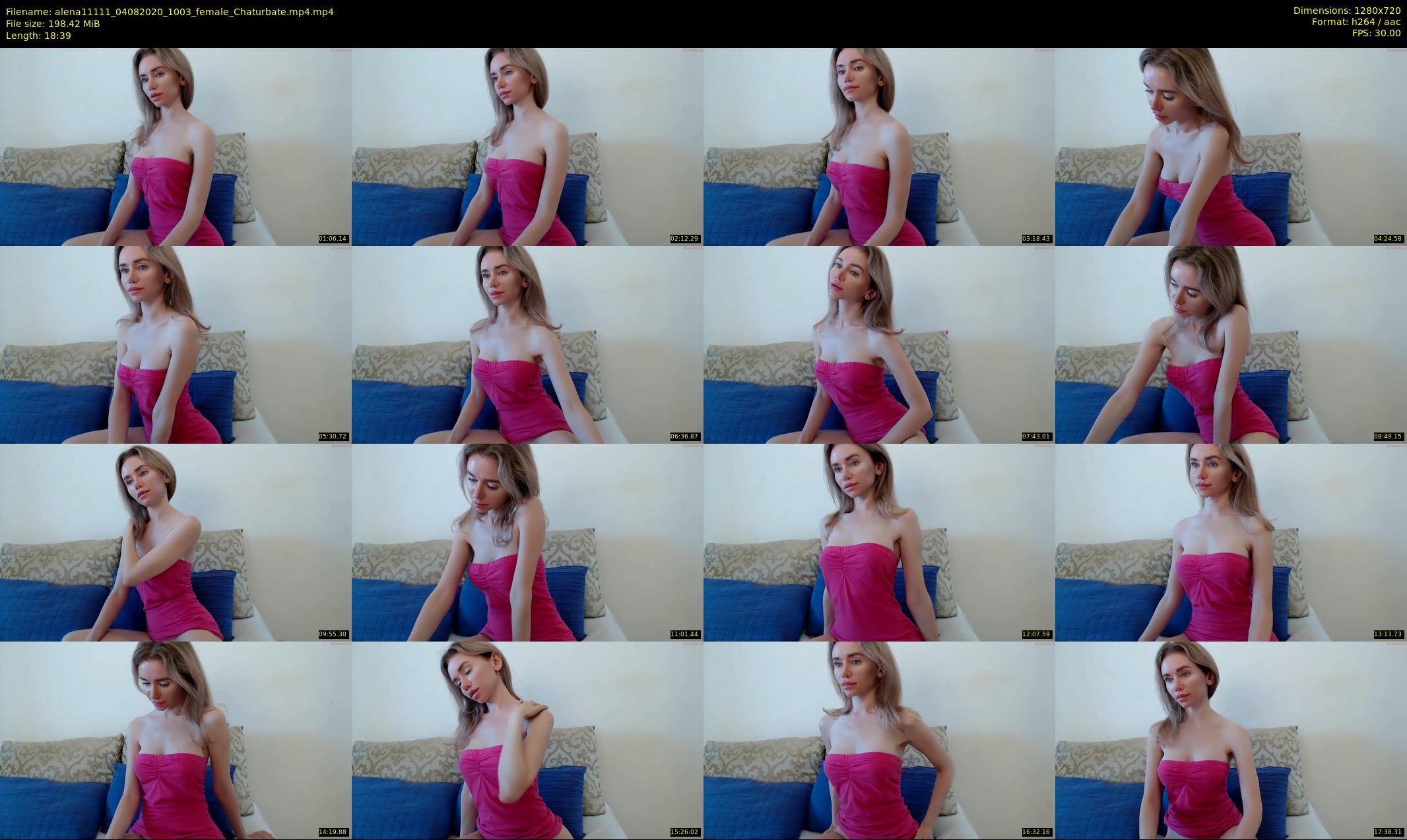 alena11111 — 19 minute Chaturbate female cam show recording, 720p, Aug 4, 2020