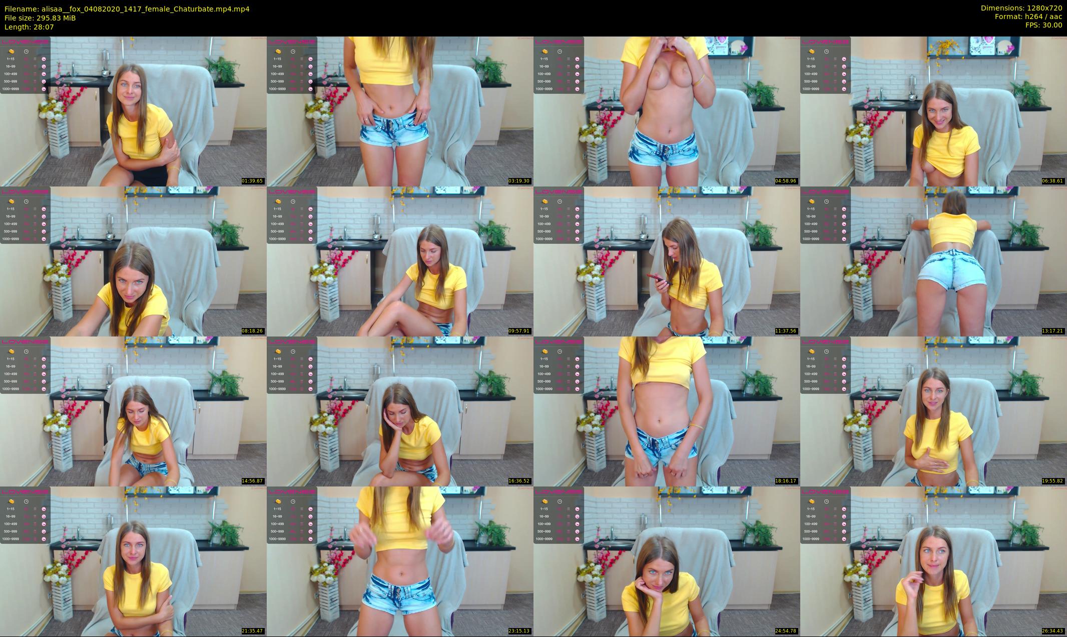 alisaa__fox — 29 minute Chaturbate female cam show recording, 720p, Aug 4, 2020