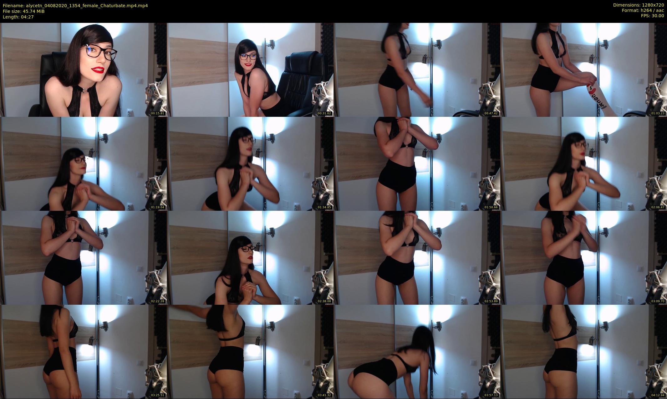 alycetn — 5 minute Chaturbate female cam show recording, 720p, Aug 4, 2020
