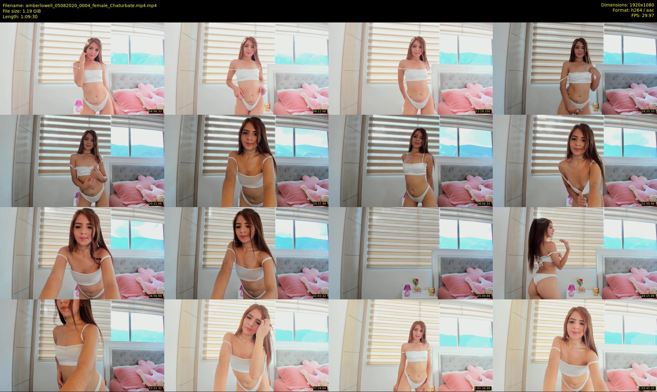 amberlowell — 70 minute Chaturbate female cam show recording, 1080p, Aug 5, 2020