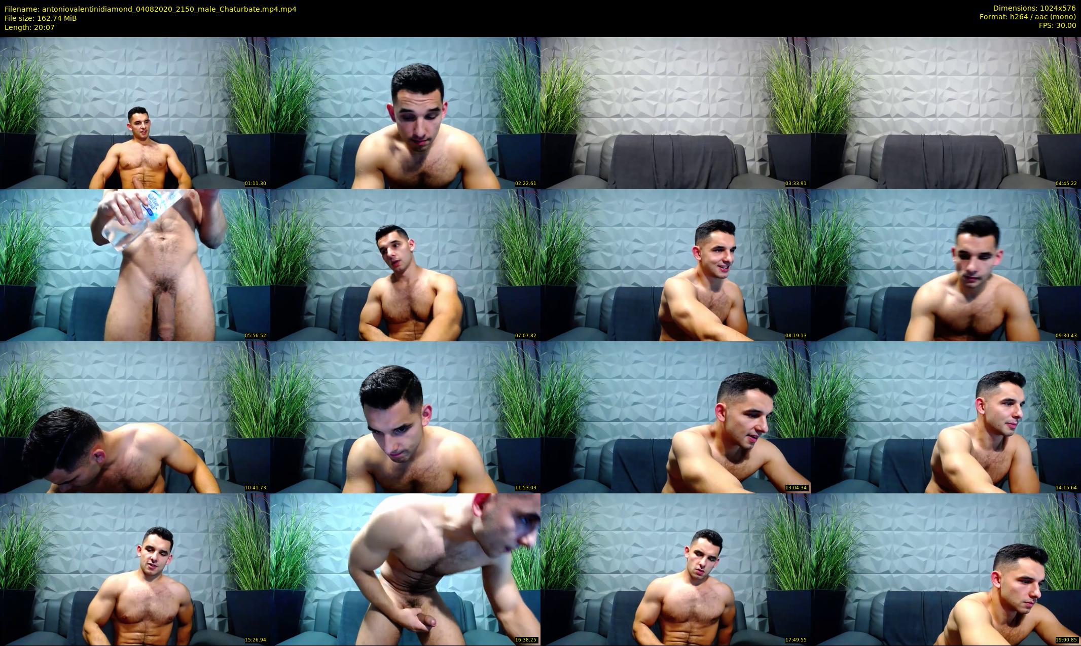 antoniovalentinidiamond — 21 minute Chaturbate male cam show recording, 480p, Aug 4, 2020
