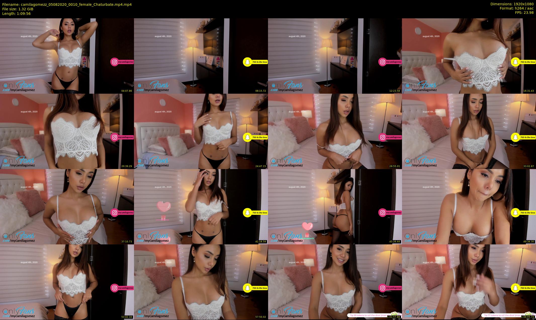 camilagomezz — 70 minute Chaturbate female cam show recording, 1080p, Aug 5, 2020