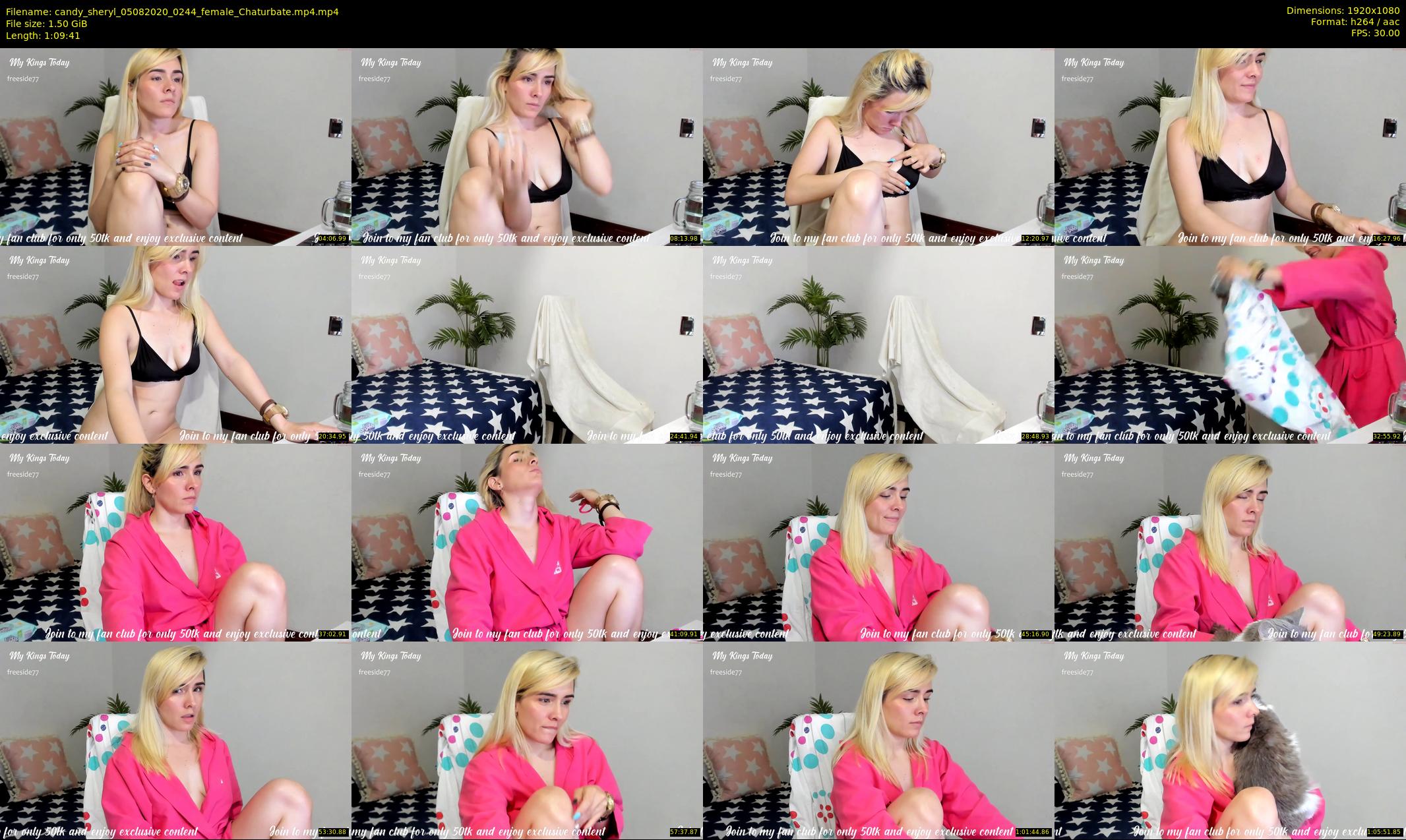 candy_sheryl — 70 minute Chaturbate female cam show recording, 1080p, Aug 5, 2020
