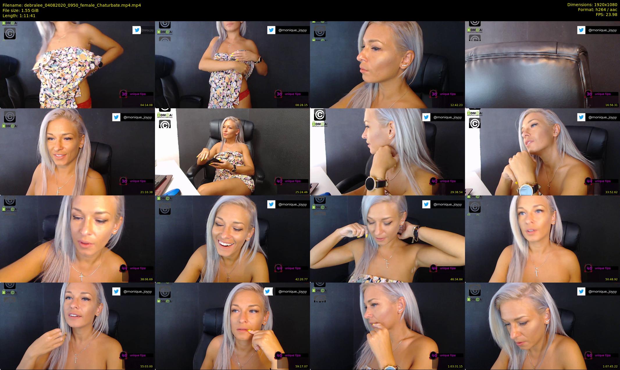debralee — 72 minute Chaturbate female cam show recording, 1080p, Aug 4, 2020