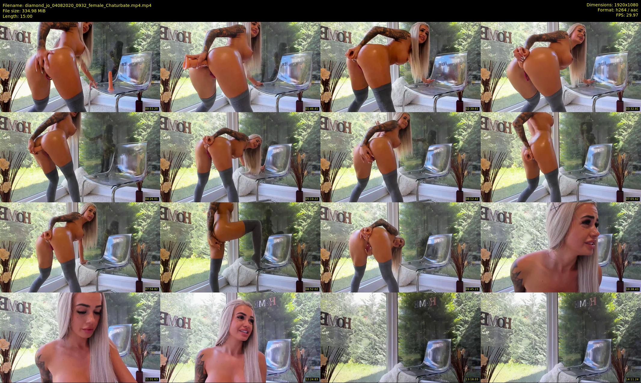 diamond_jo — 15 minute Chaturbate female cam show recording, 1080p, Aug 4, 2020