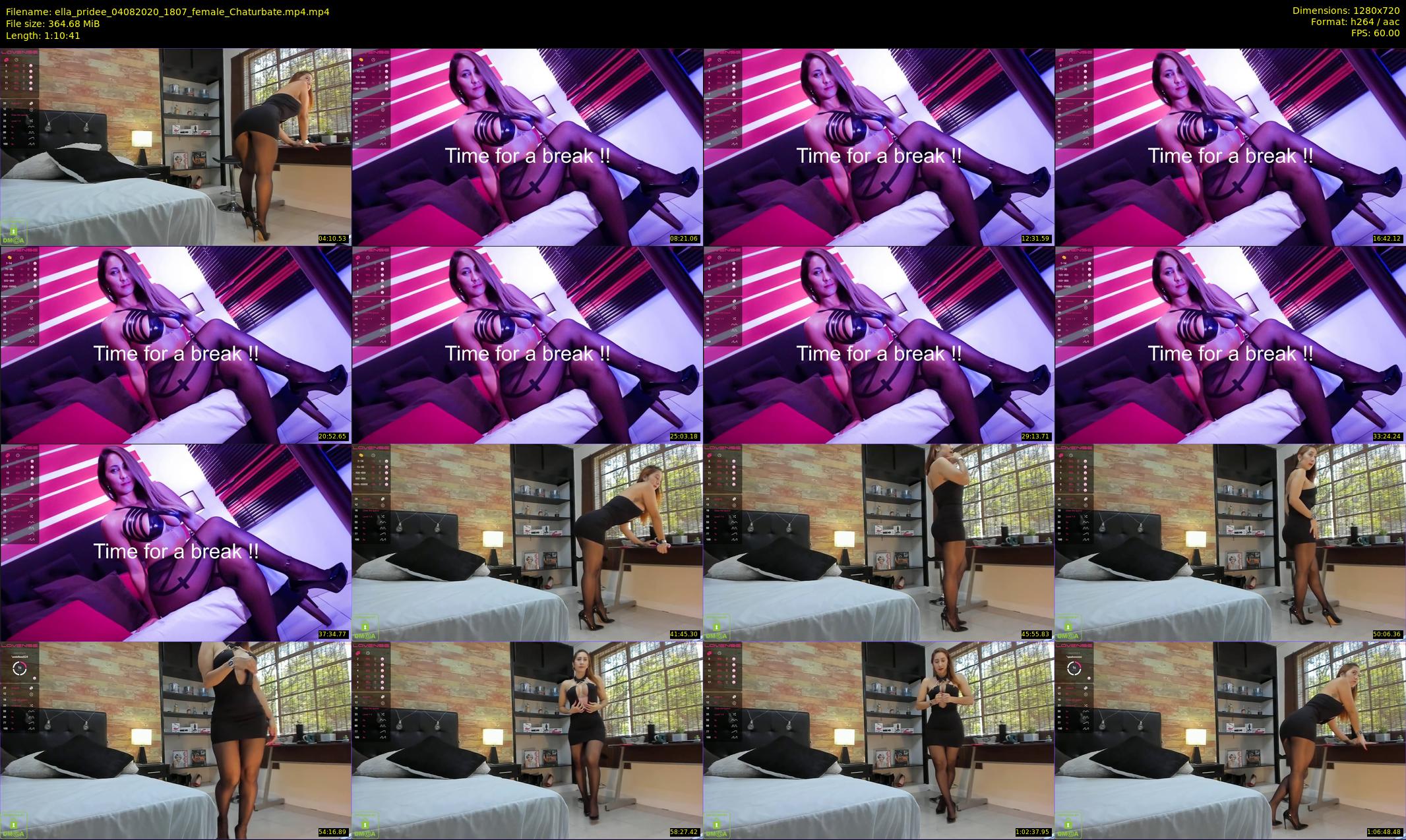 ella_pridee — 71 minute Chaturbate female cam show recording, 720p, Aug 4, 2020