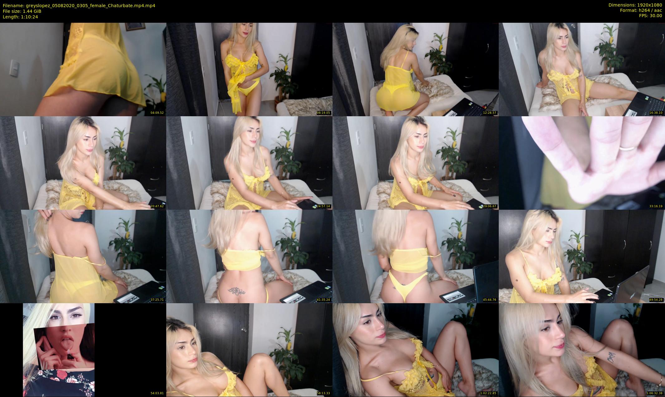 greyslopez — 71 minute Chaturbate female cam show recording, 1080p, Aug 5, 2020
