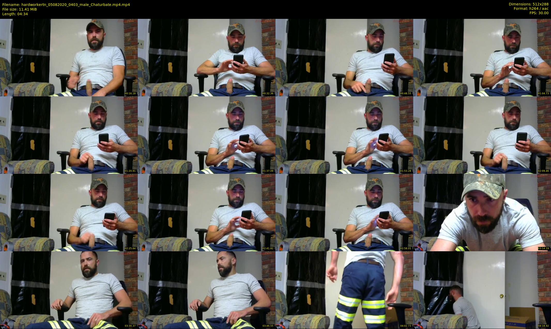 hardworkertn — 5 minute Chaturbate male cam show recording, SD, Aug 5, 2020