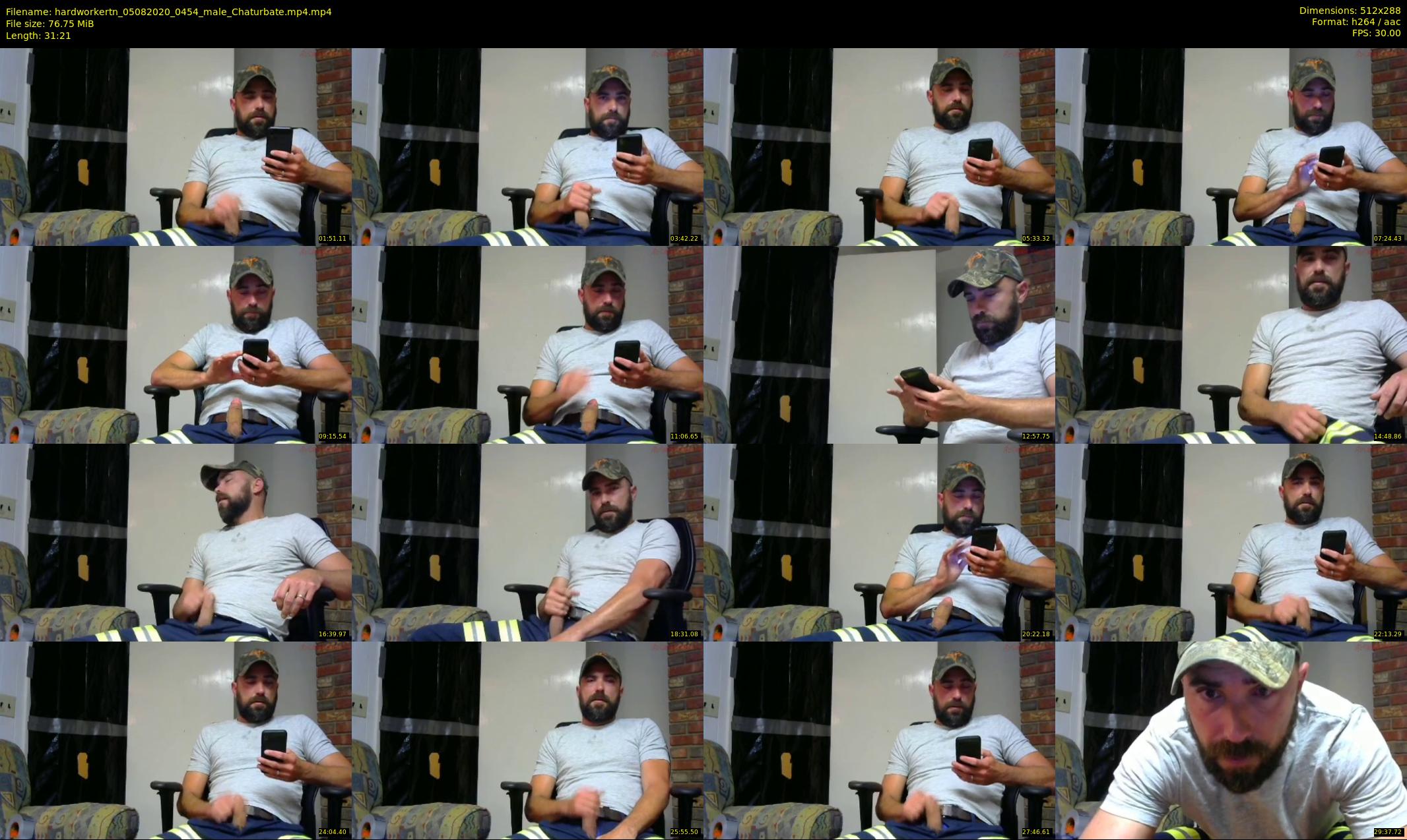 hardworkertn — 32 minute Chaturbate male cam show recording, SD, Aug 5, 2020