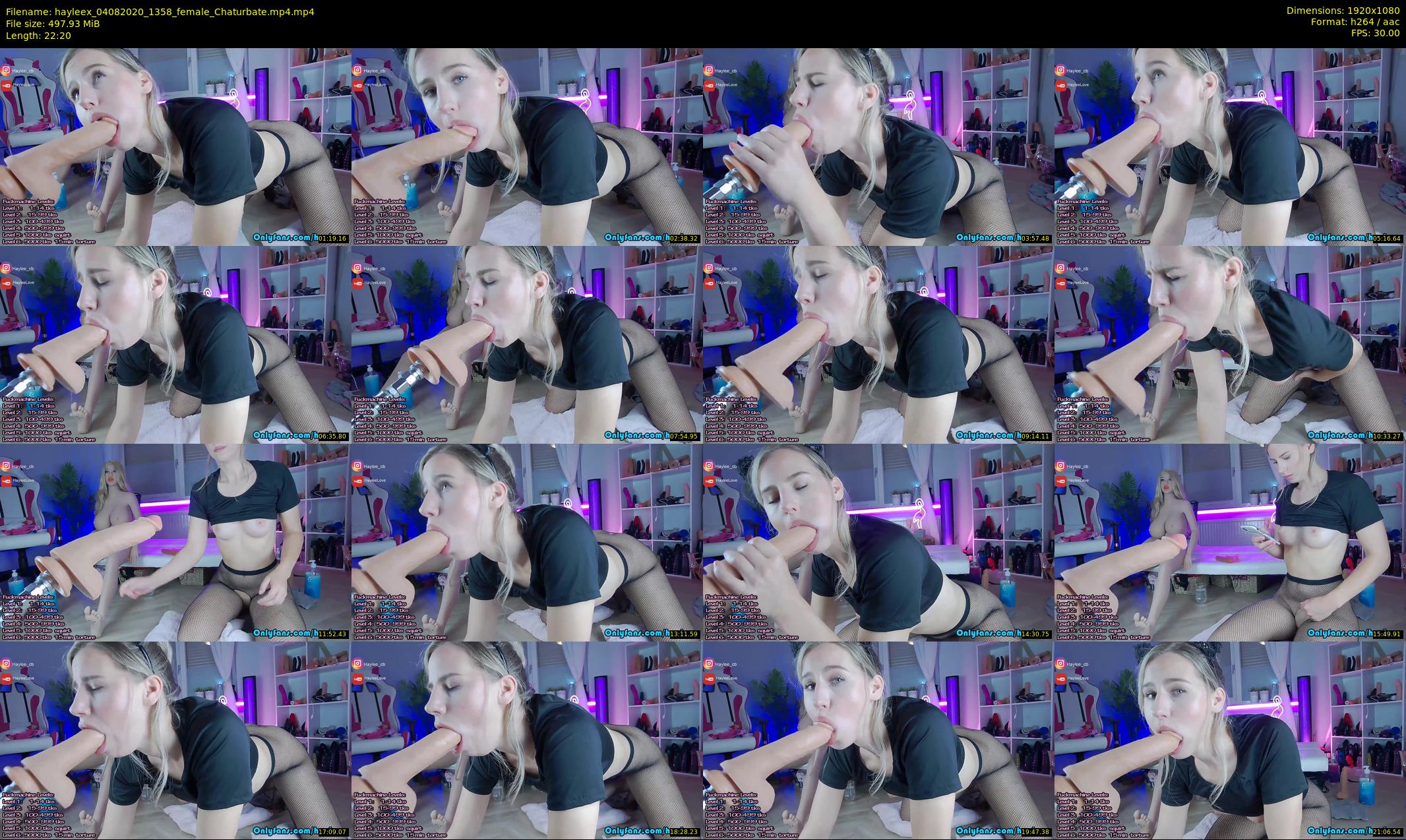 hayleex — 23 minute Chaturbate female cam show recording, 1080p, Aug 4, 2020