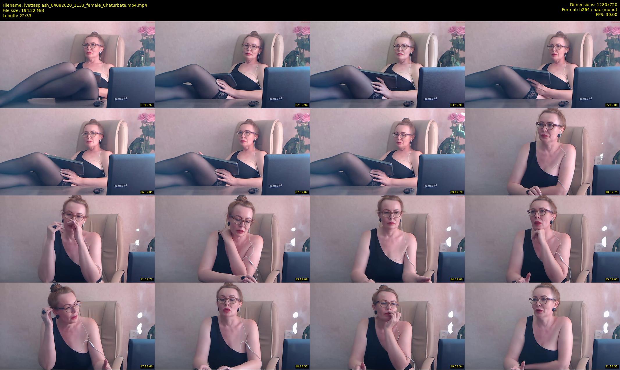 ivettasplash — 23 minute Chaturbate female cam show recording, 720p, Aug 4, 2020