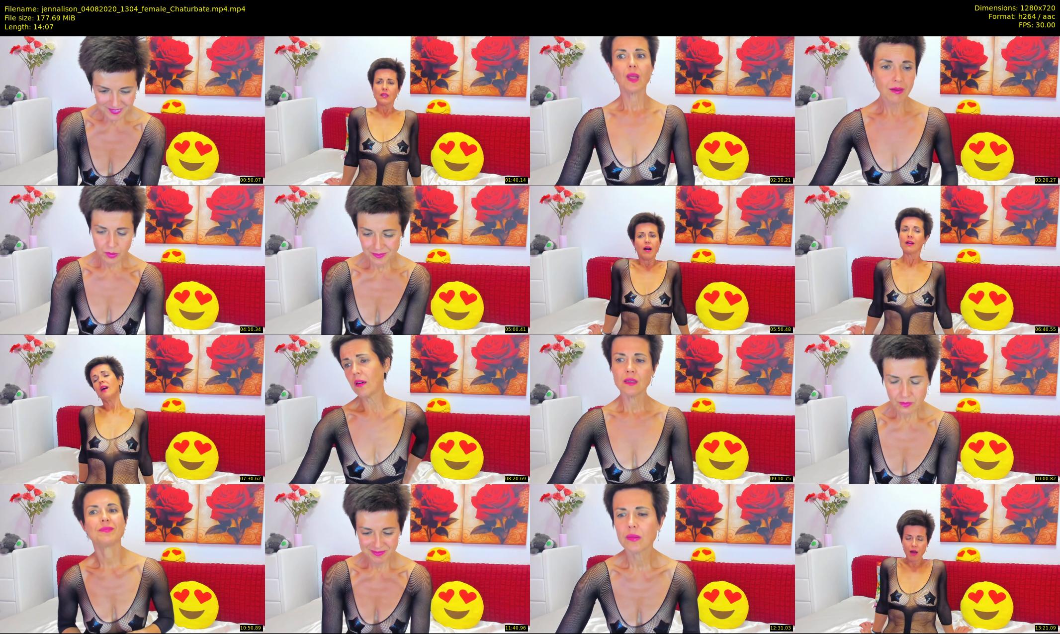 jennalison — 15 minute Chaturbate female cam show recording, 720p, Aug 4, 2020