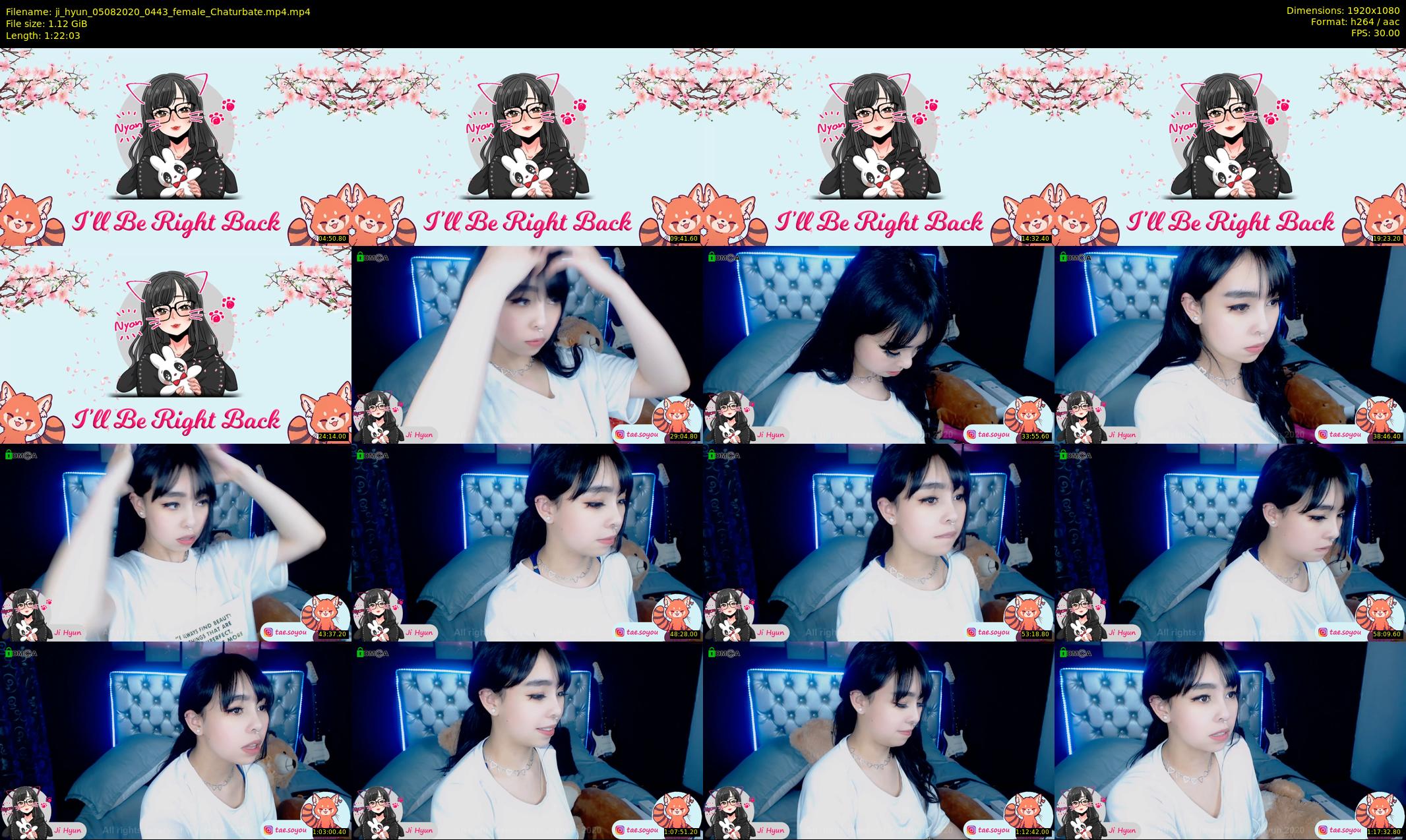 ji_hyun — 83 minute Chaturbate female cam show recording, 1080p, Aug 5, 2020